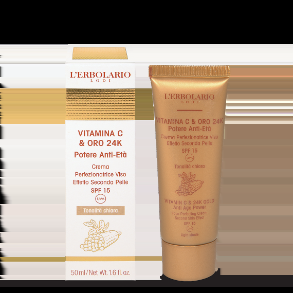 L'erbolario Crema Perfezionatrice Viso tonalità chiara Vitamina C & Oro 24K shopping online