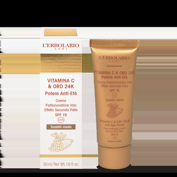 L'erbolario Crema Perfezionatrice Viso tonalità media Vitamina C & Oro 24K shopping online