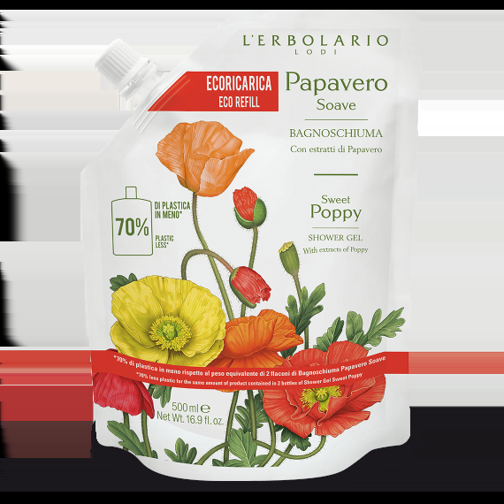 L'erbolario Ecoricarica Bagnoschiuma Papavero Soave shopping online