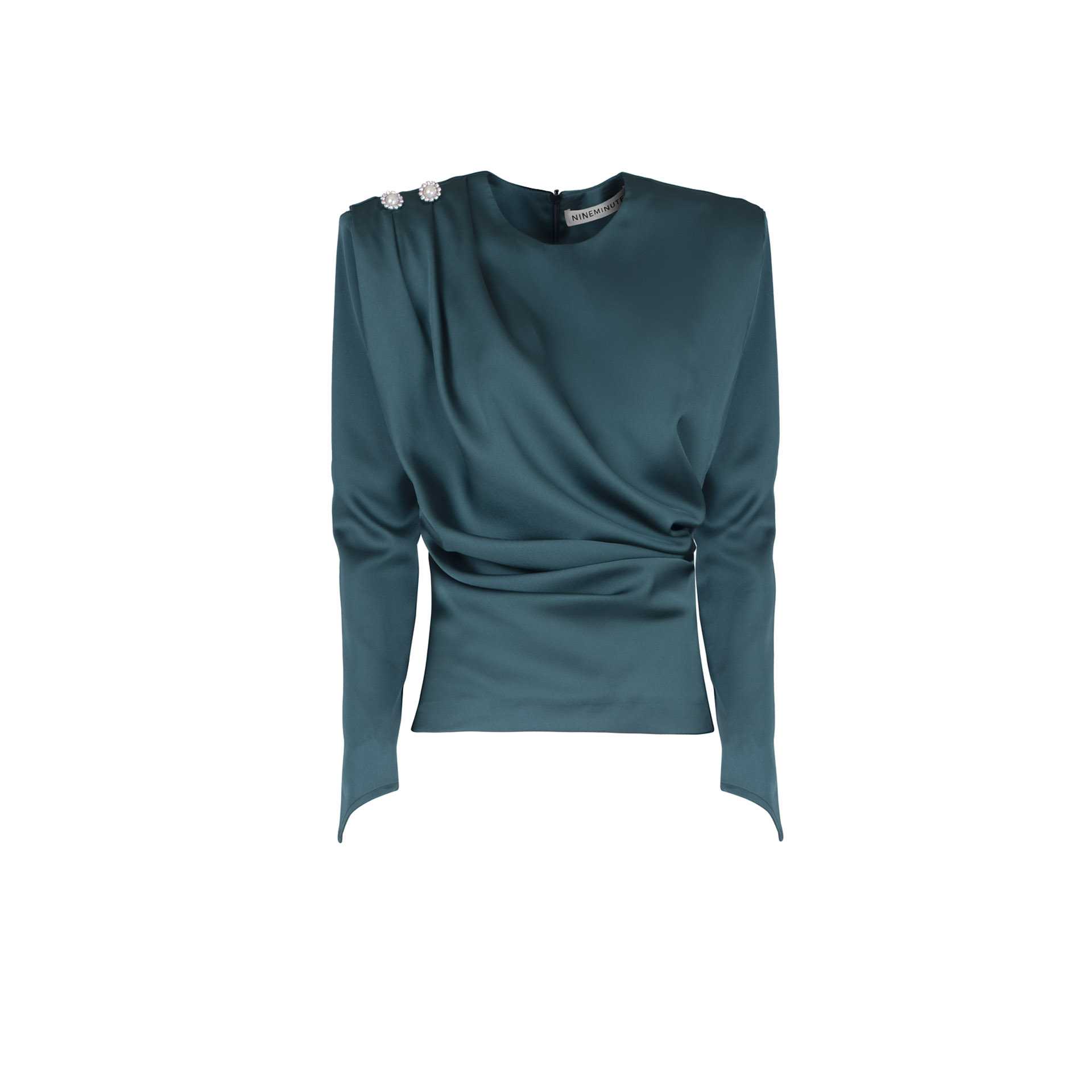 Nineminutes FW20.21 – THE LAURYN TOP GREEN shopping online