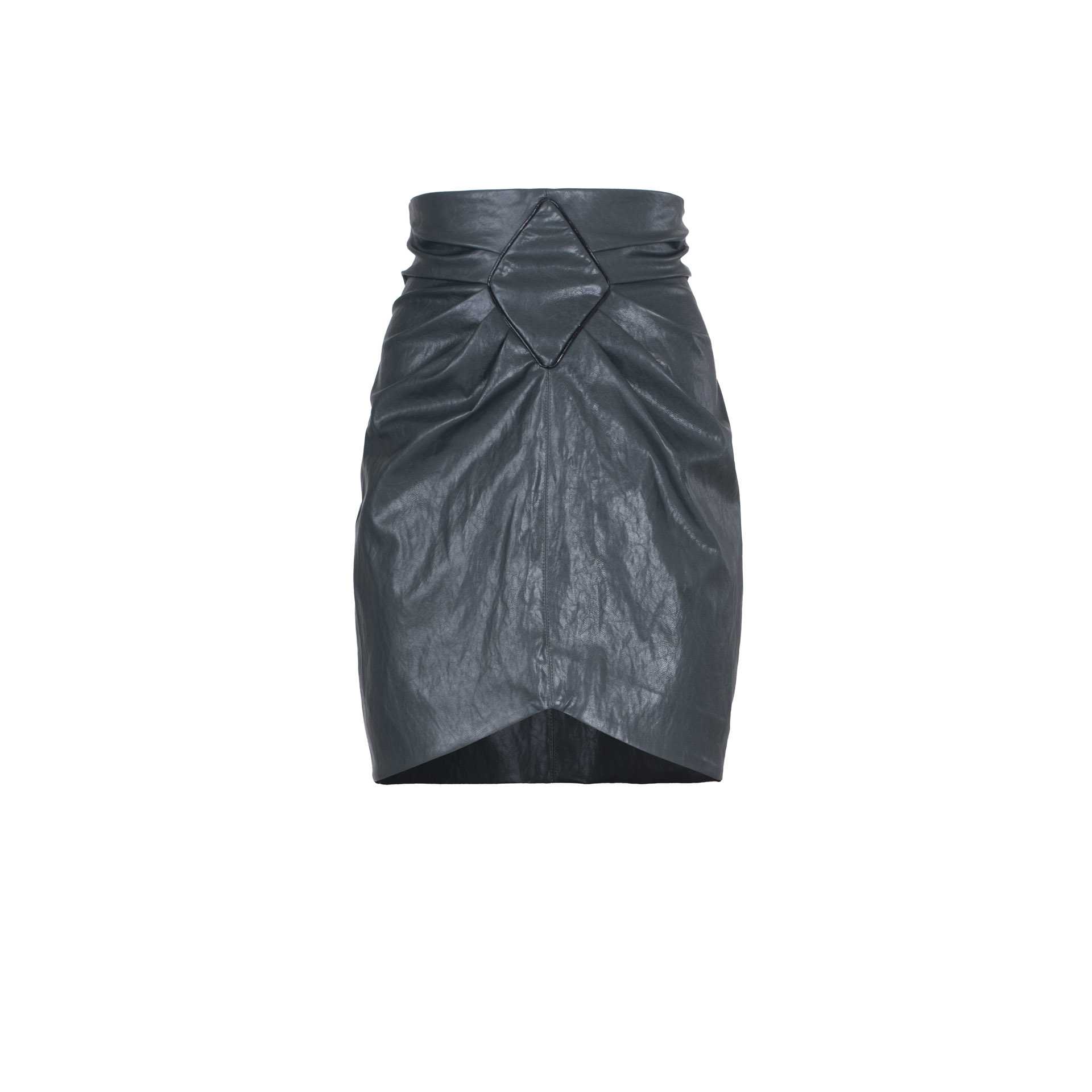 Nineminutes FW20.21 – THE RHO SKIRT LEATHER GREEN shopping online