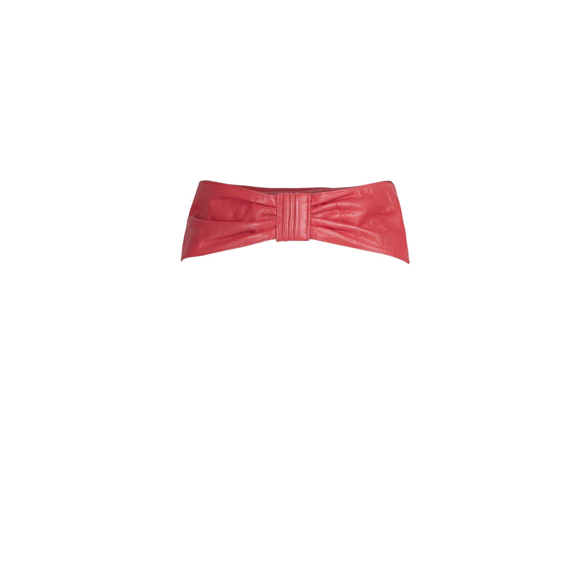 Nineminutes U&O – THE BOW BELT RED shopping online