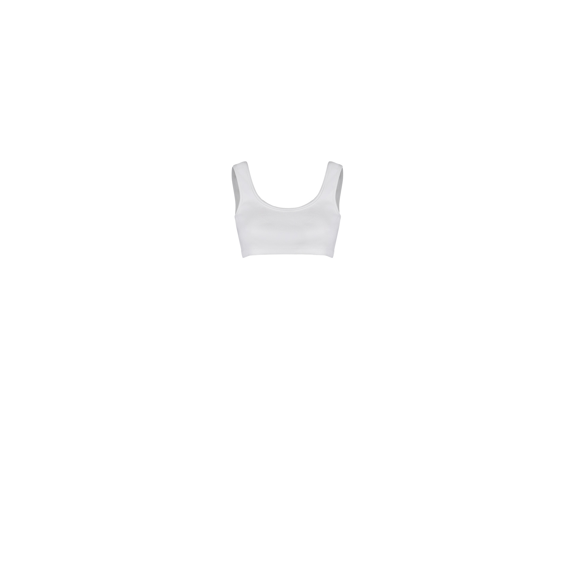 Nineminutes REVERSIBLE – THE TANK CROP COTTON WHITE shopping online