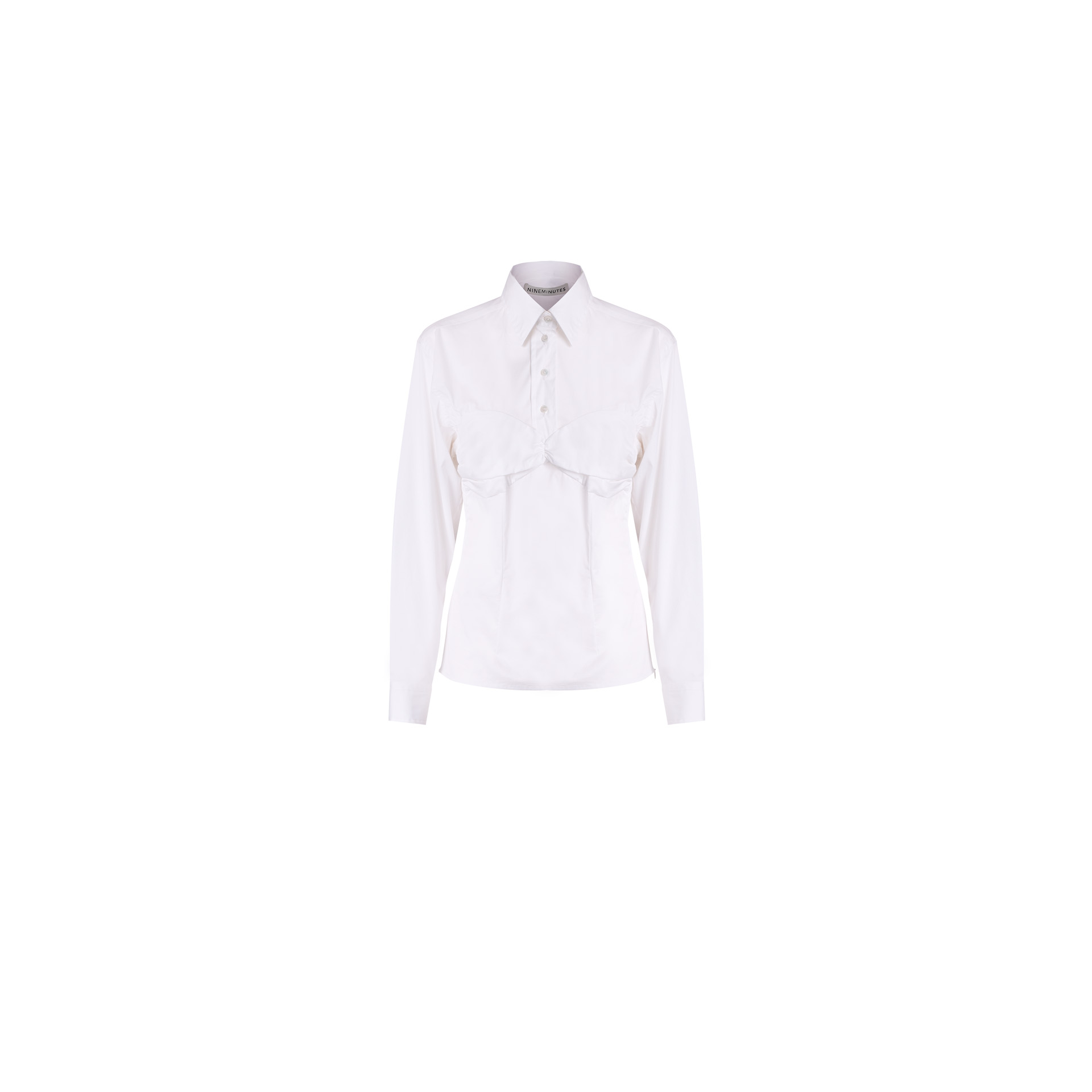 Nineminutes REVERSIBLE – THE MICHELLE SHIRT COTTON WHITE shopping online