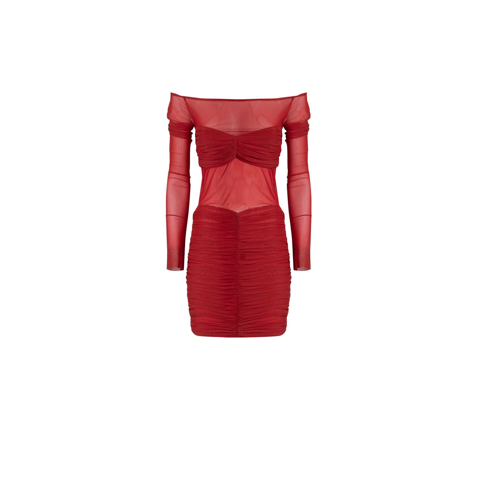 Nineminutes REVERSIBLE – THE BARDOT DRESS MESH ORANGE shopping online