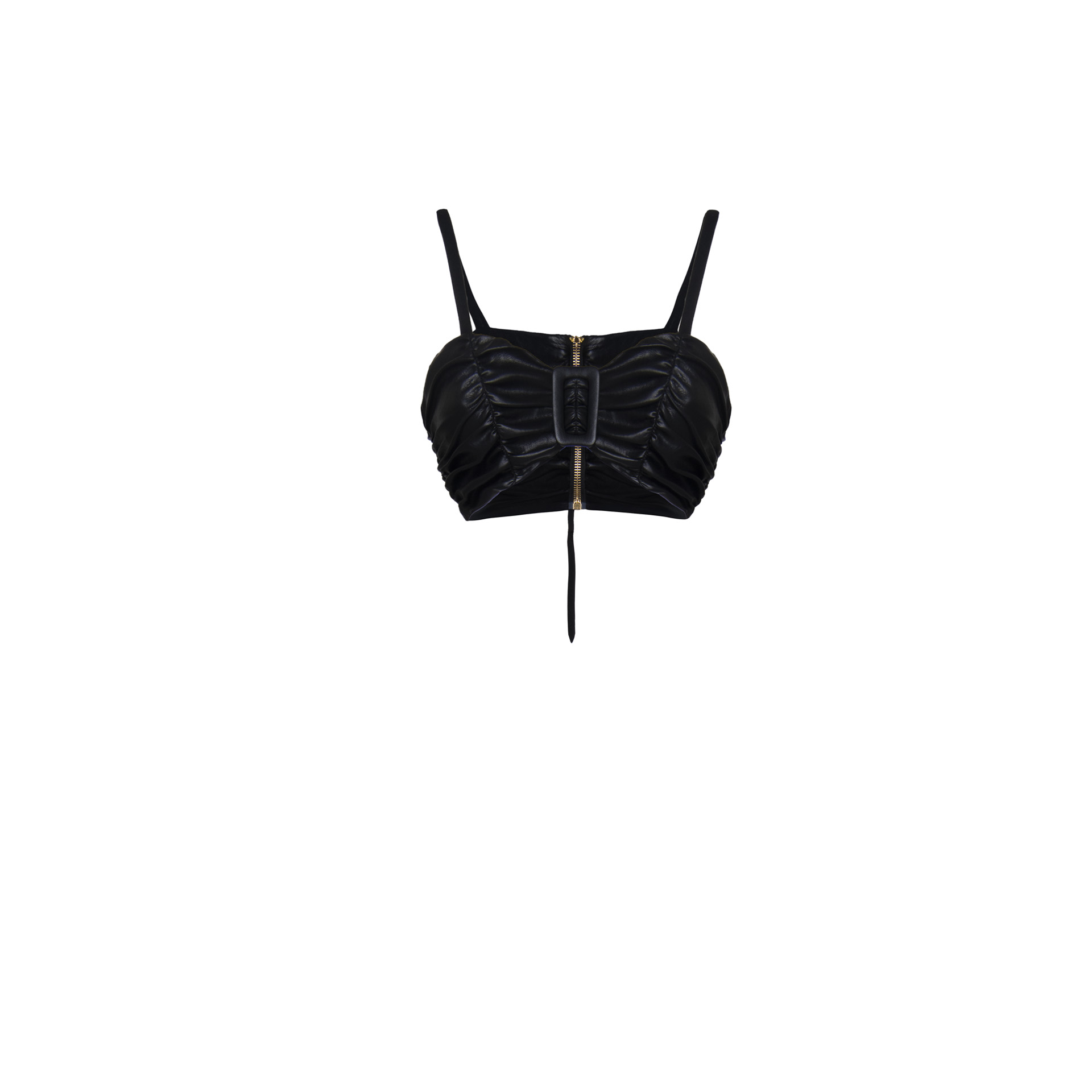 Nineminutes IMNOTPERFECT – THE BRA LEATHER BLACK shopping online