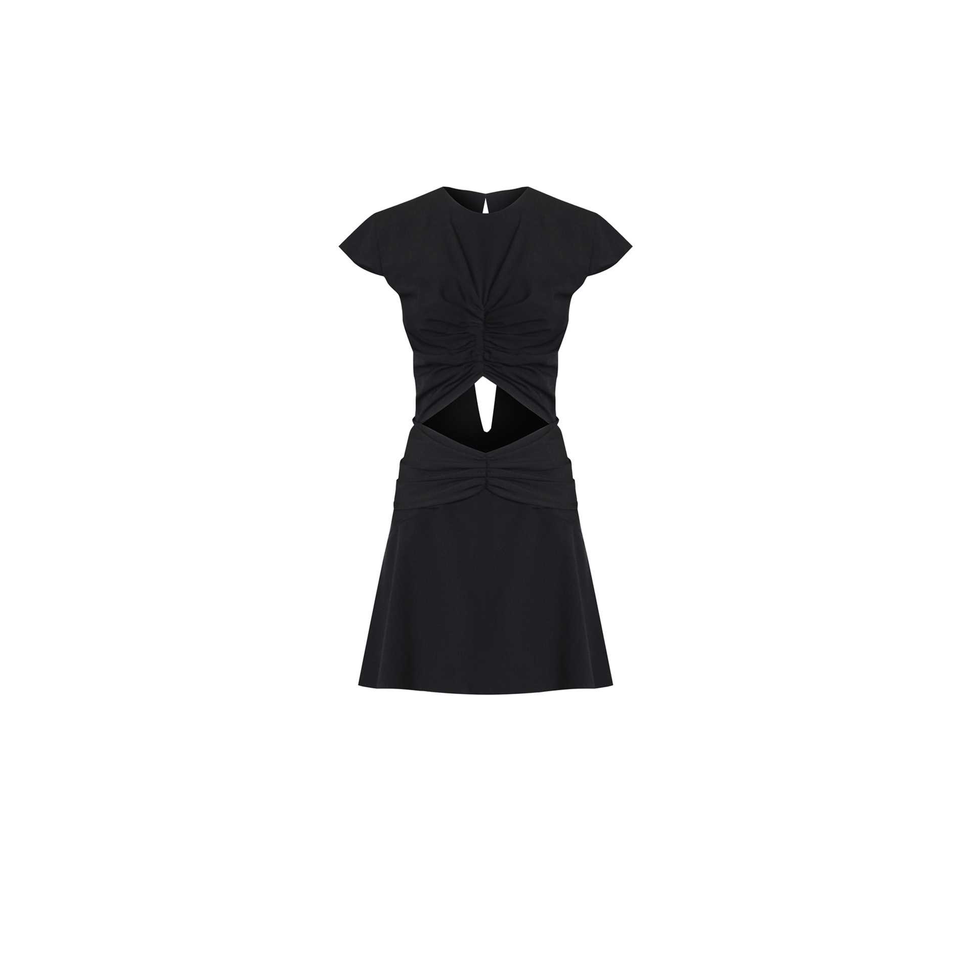 Nineminutes REVERSIBLE – THE BUTTERFLY DRESS CREPE BLACK shopping online