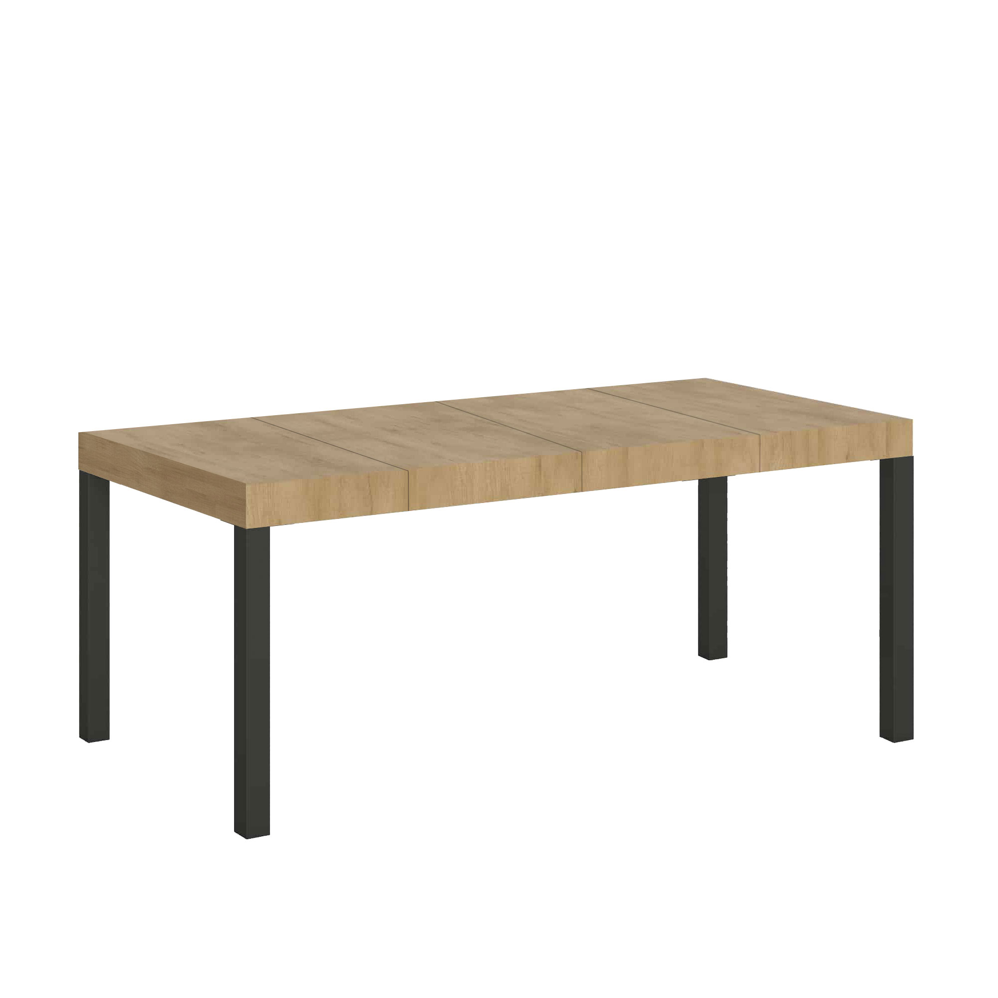 Itamoby Tavolo allungabile 90×90/246 cm Everyday Premium Quercia Natura telaio Antracite shopping online