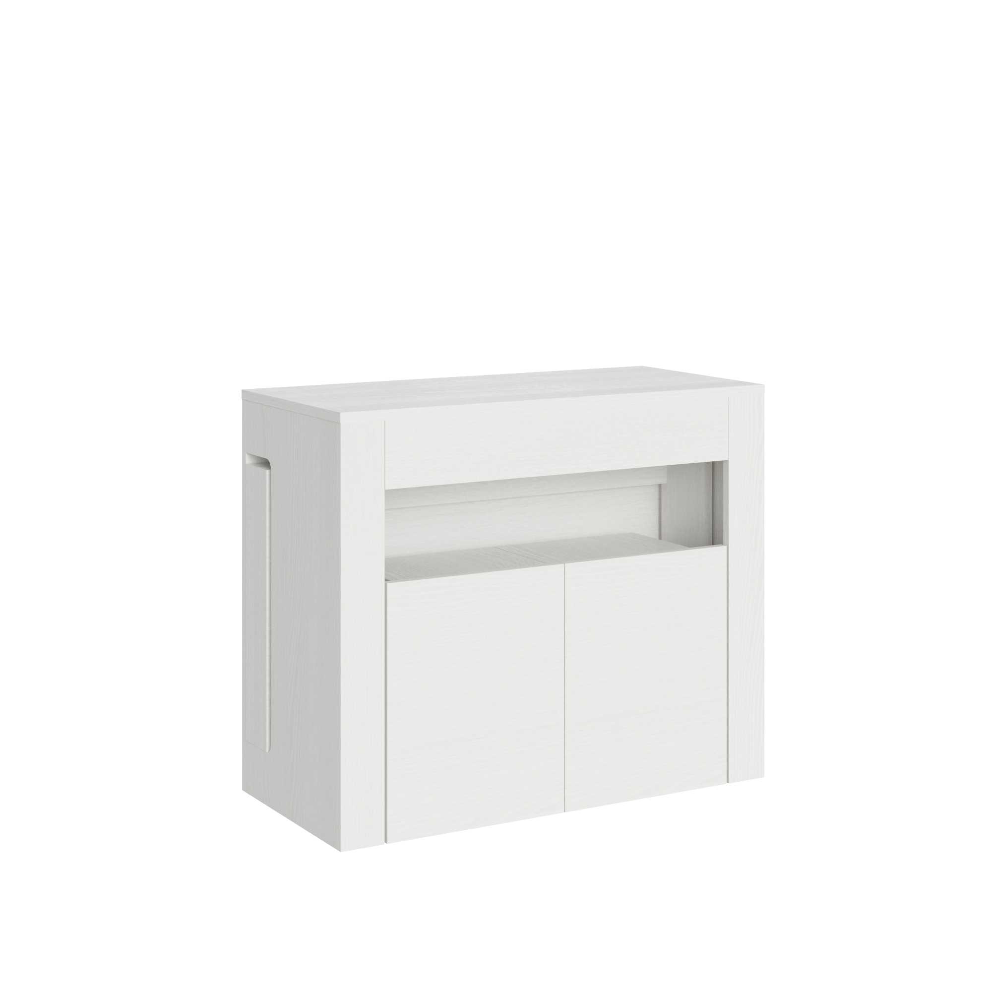 Itamoby Consolle allungabile Evolve con Panca inferiore Bianco Frassino shopping online