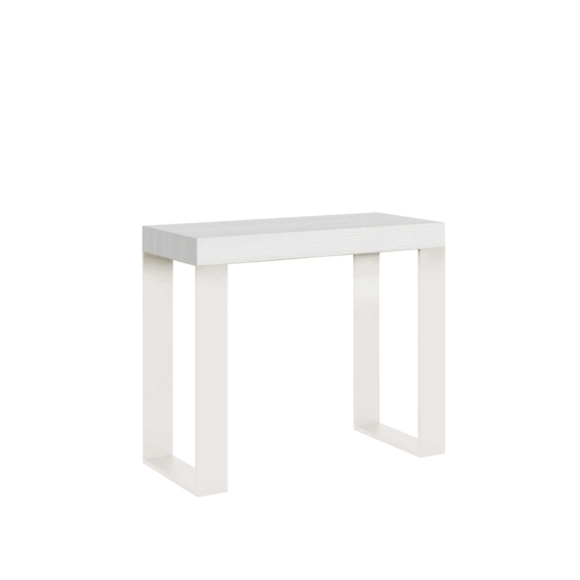 Itamoby Consolle allungabile 90×40/300 cm Tecno Bianco Frassino telaio Bianco shopping online