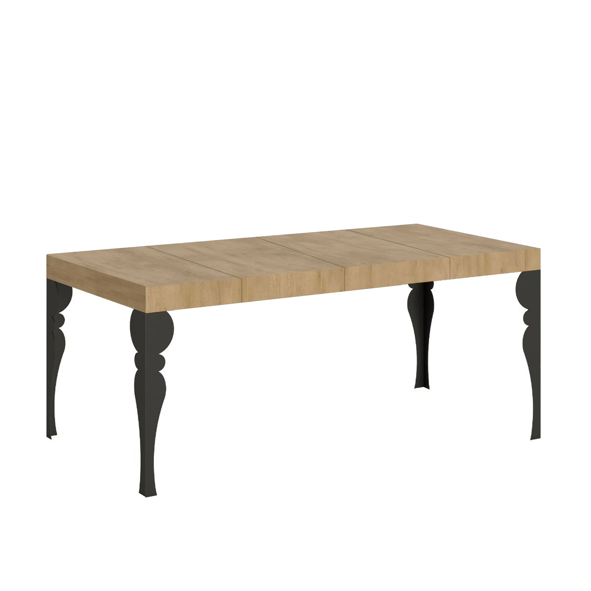 Itamoby Tavolo allungabile 90×90/246 cm Paxon Premium Quercia Natura telaio Antracite shopping online