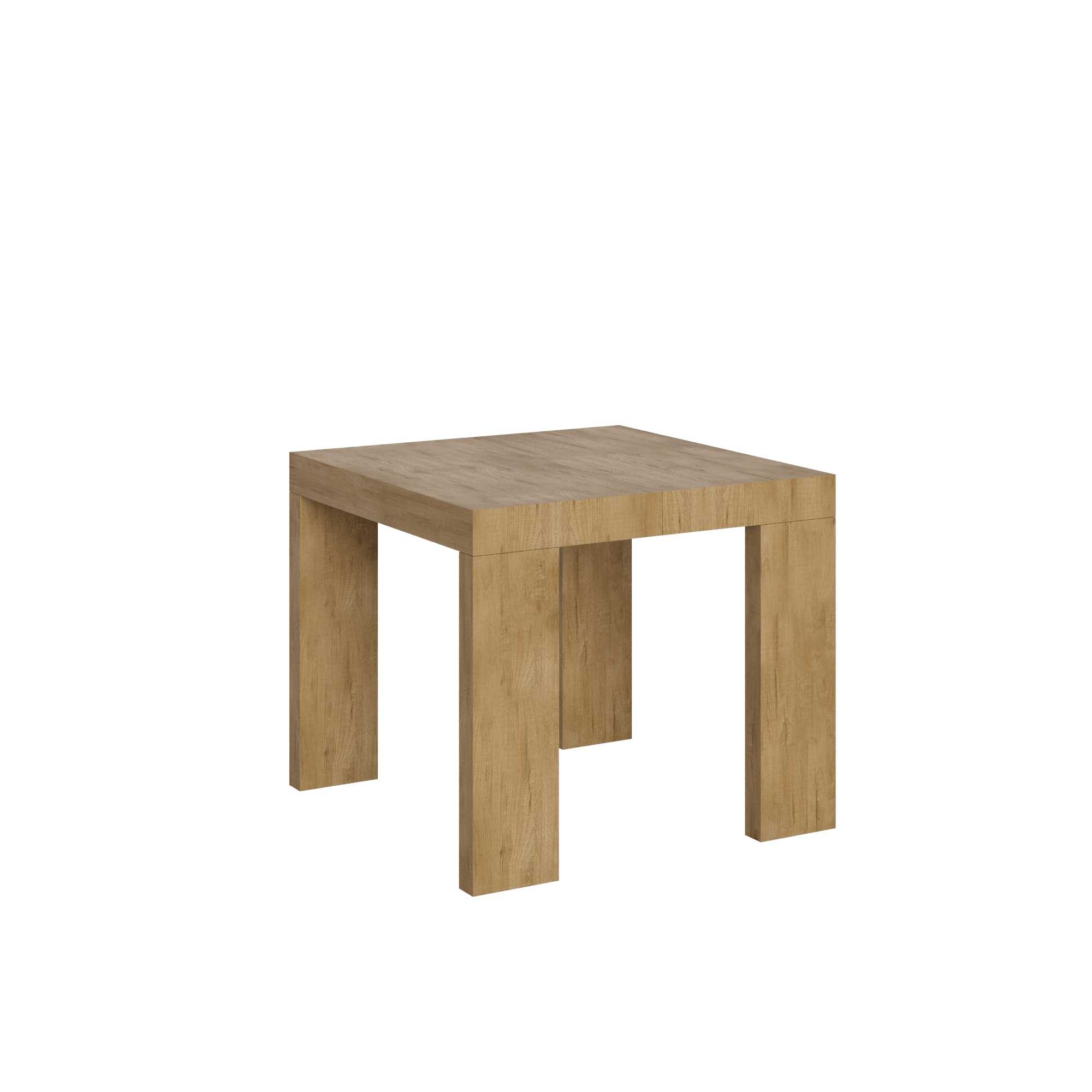 Itamoby Tavolo Roxell Allungabile Quercia Natura 90×90 Allungato 246 shopping online