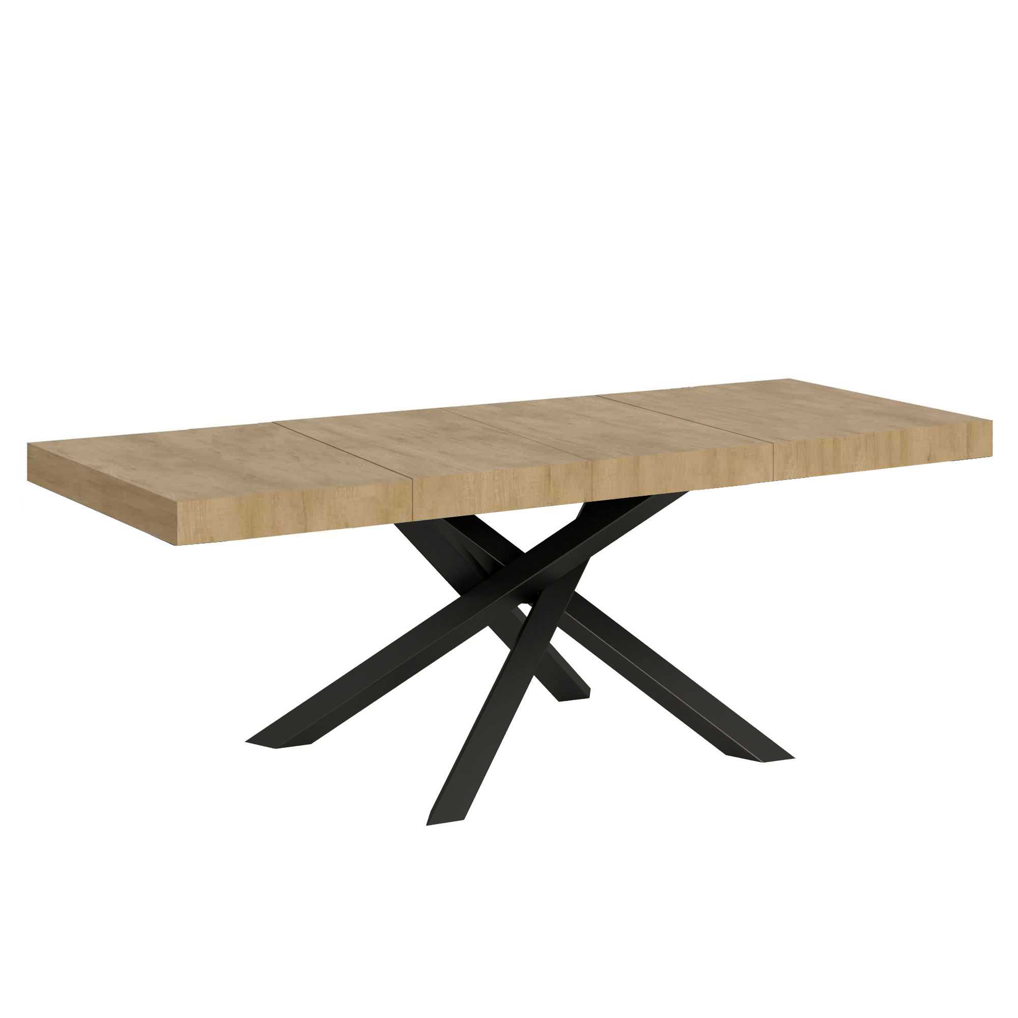 Itamoby Tavolo allungabile 90×180/284 cm Volantis Premium Quercia Natura telaio Antracite shopping online