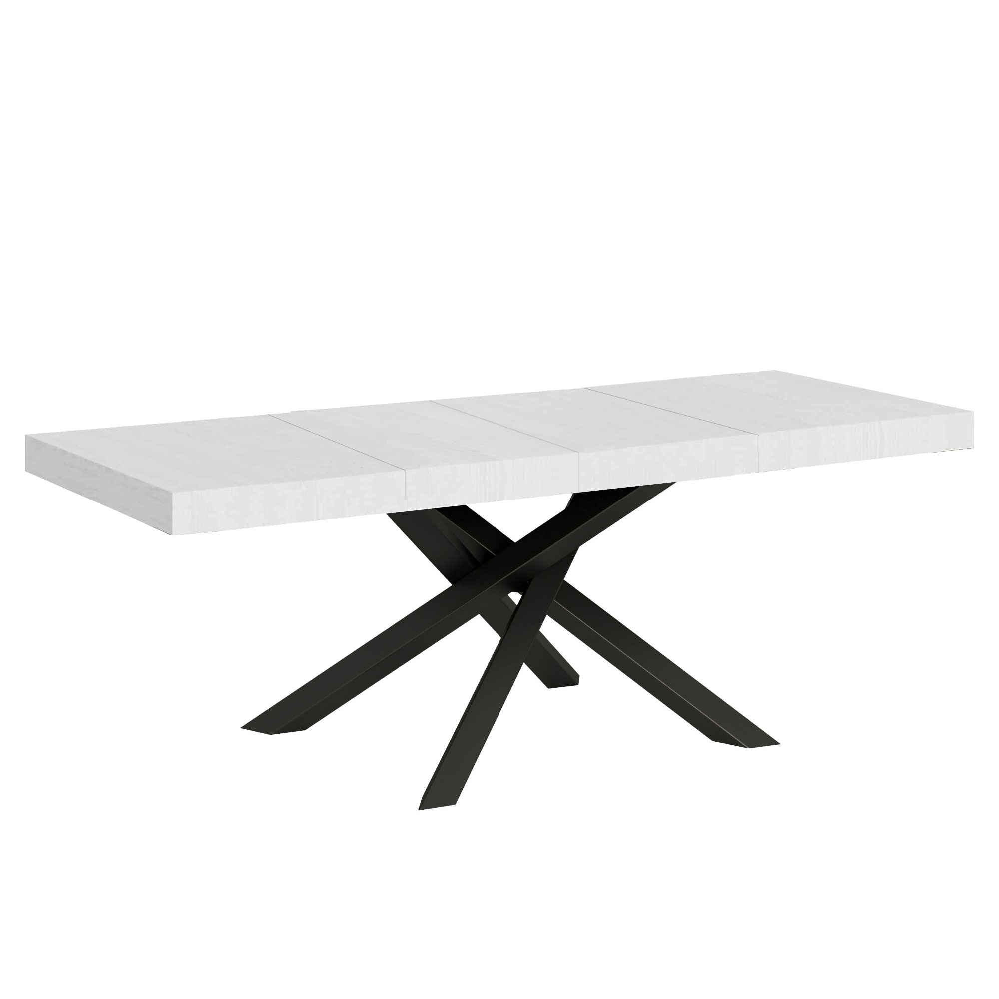 Itamoby Tavolo allungabile 90×180/284 cm Volantis Premium Bianco Frassino telaio Antracite shopping online