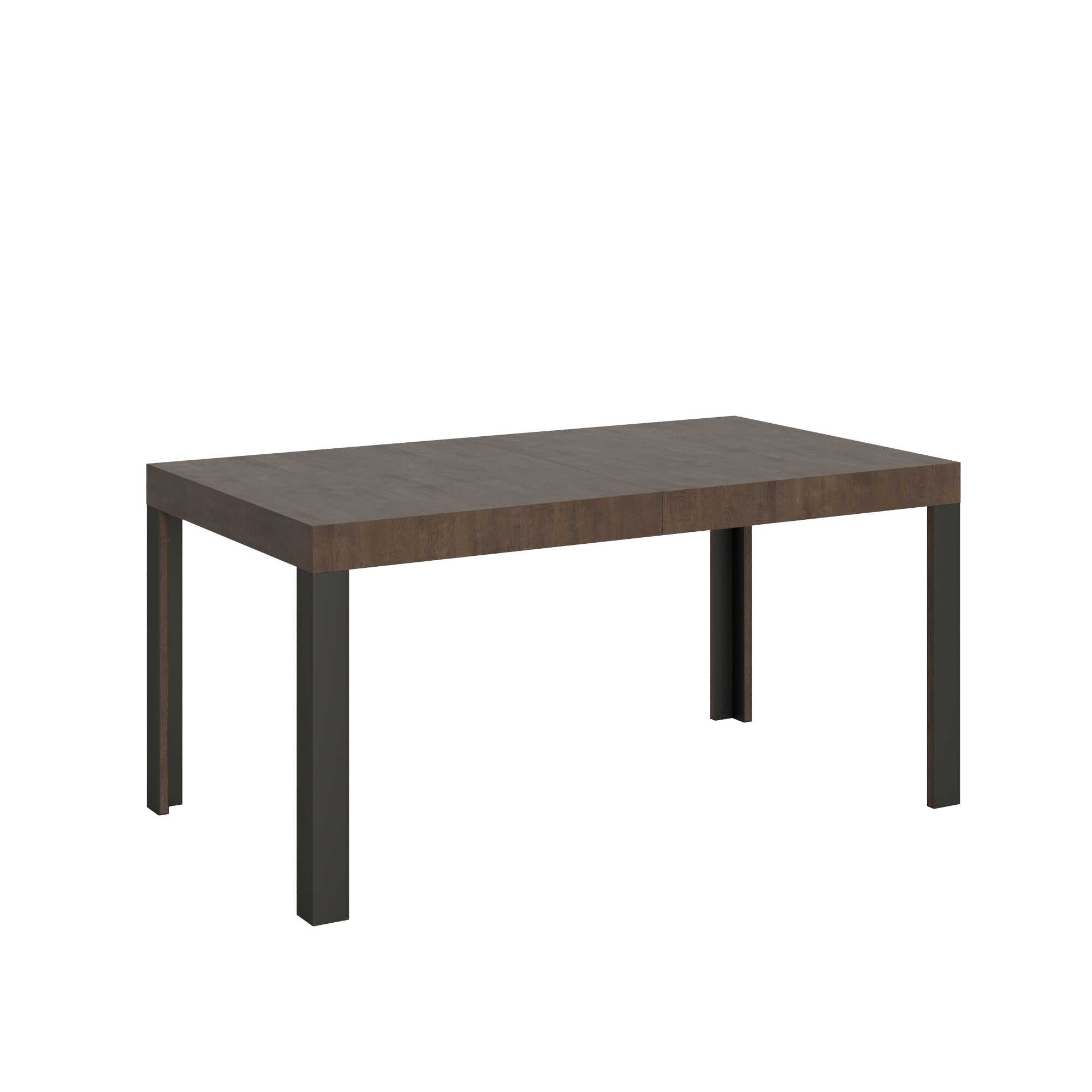 Itamoby Tavolo Linea Allungabile piano Noce 90×160 Allungato 264 telaio Antracite shopping online