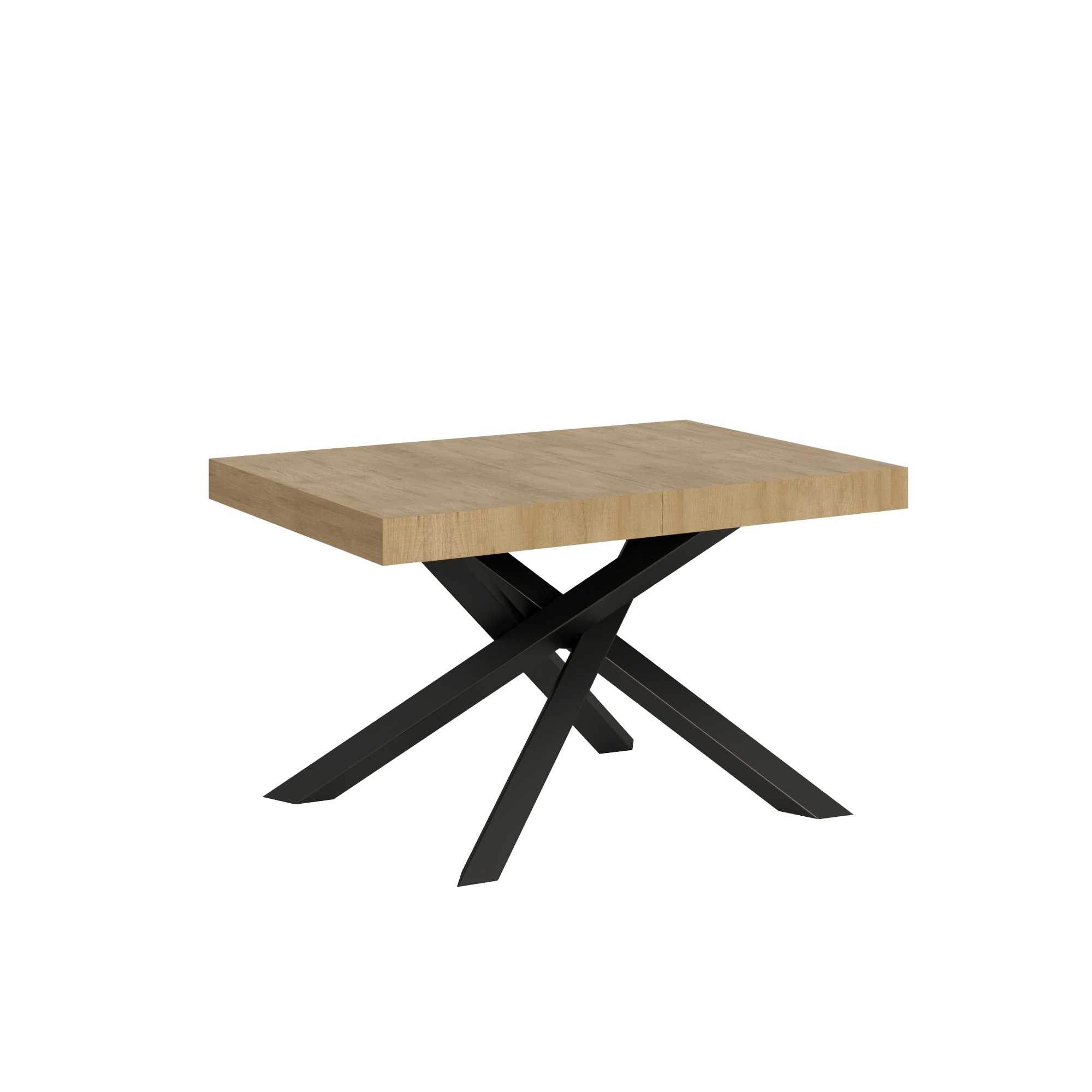 Itamoby Tavolo allungabile 90×140/244 cm Volantis Quercia Natura telaio Antracite shopping online