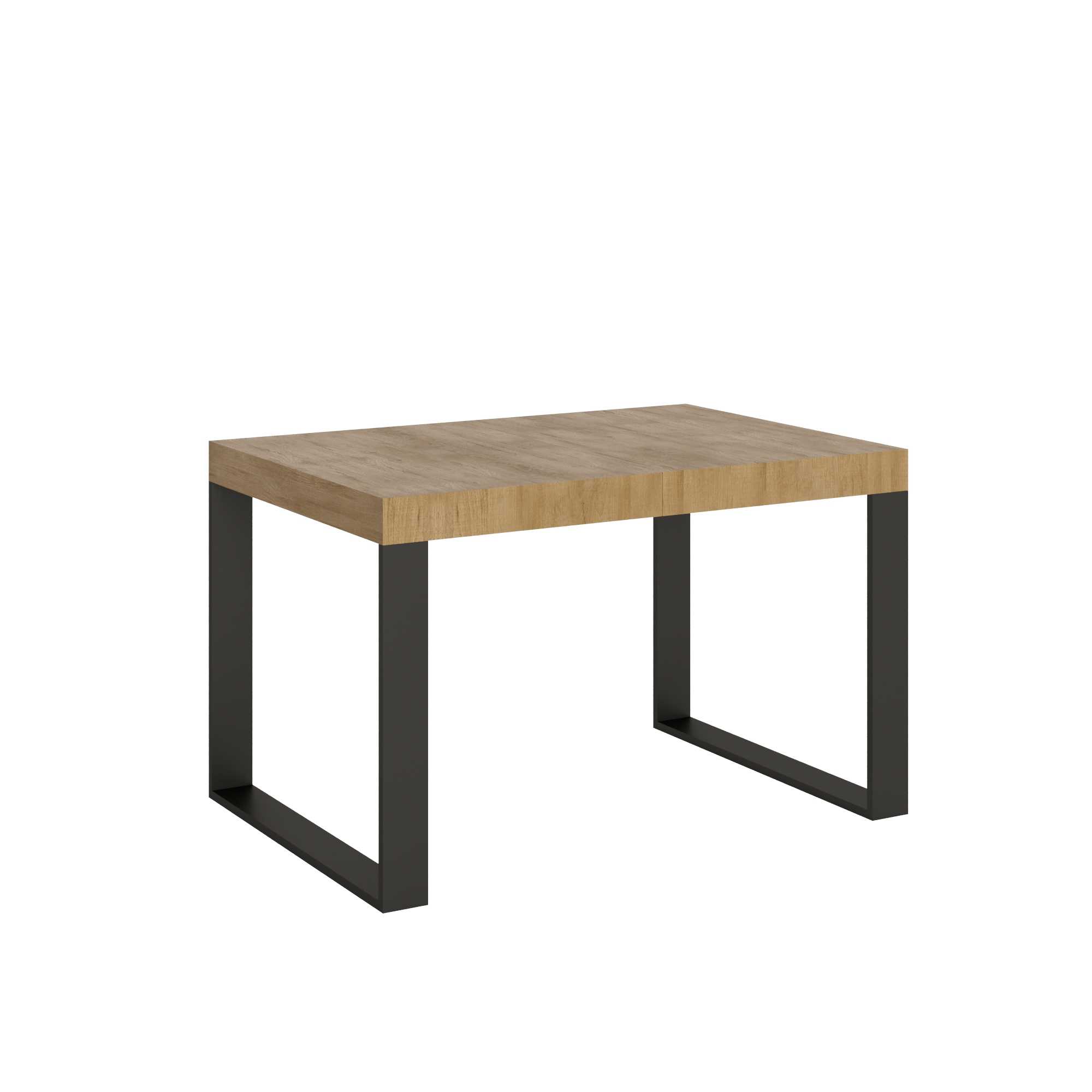 Itamoby Tavolo allungabile 90×140/244 cm Tecno Quercia Natura telaio Antracite shopping online