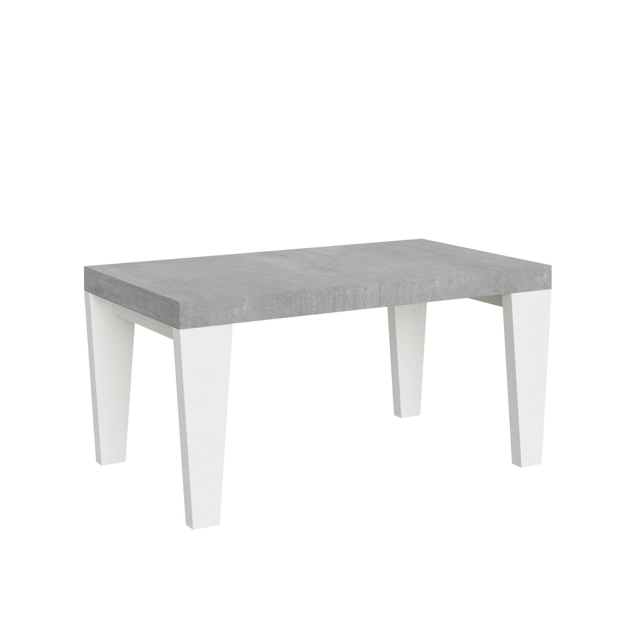 Itamoby Tavolo Spimbo Mix Allungabile Piano Cemento Gambe Bianco Frassino 90×160 Allungato 264 shopping online