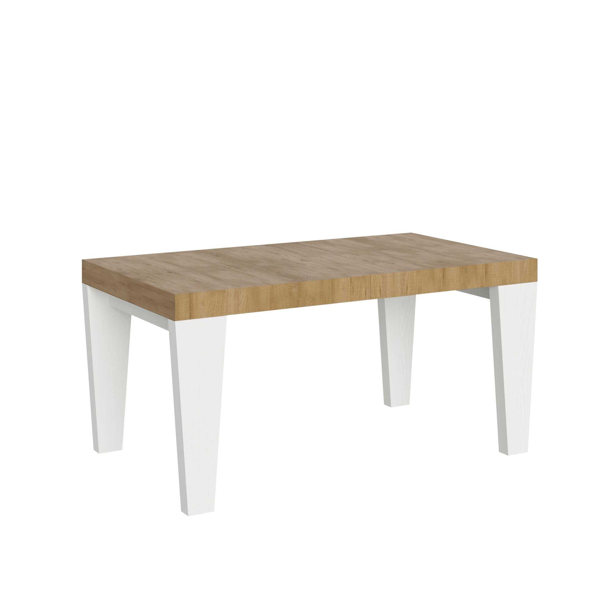 Itamoby Tavolo Spimbo Mix Allungabile Piano Quercia Natura Gambe Bianco Frassino 90×160 Allungato 264 shopping online