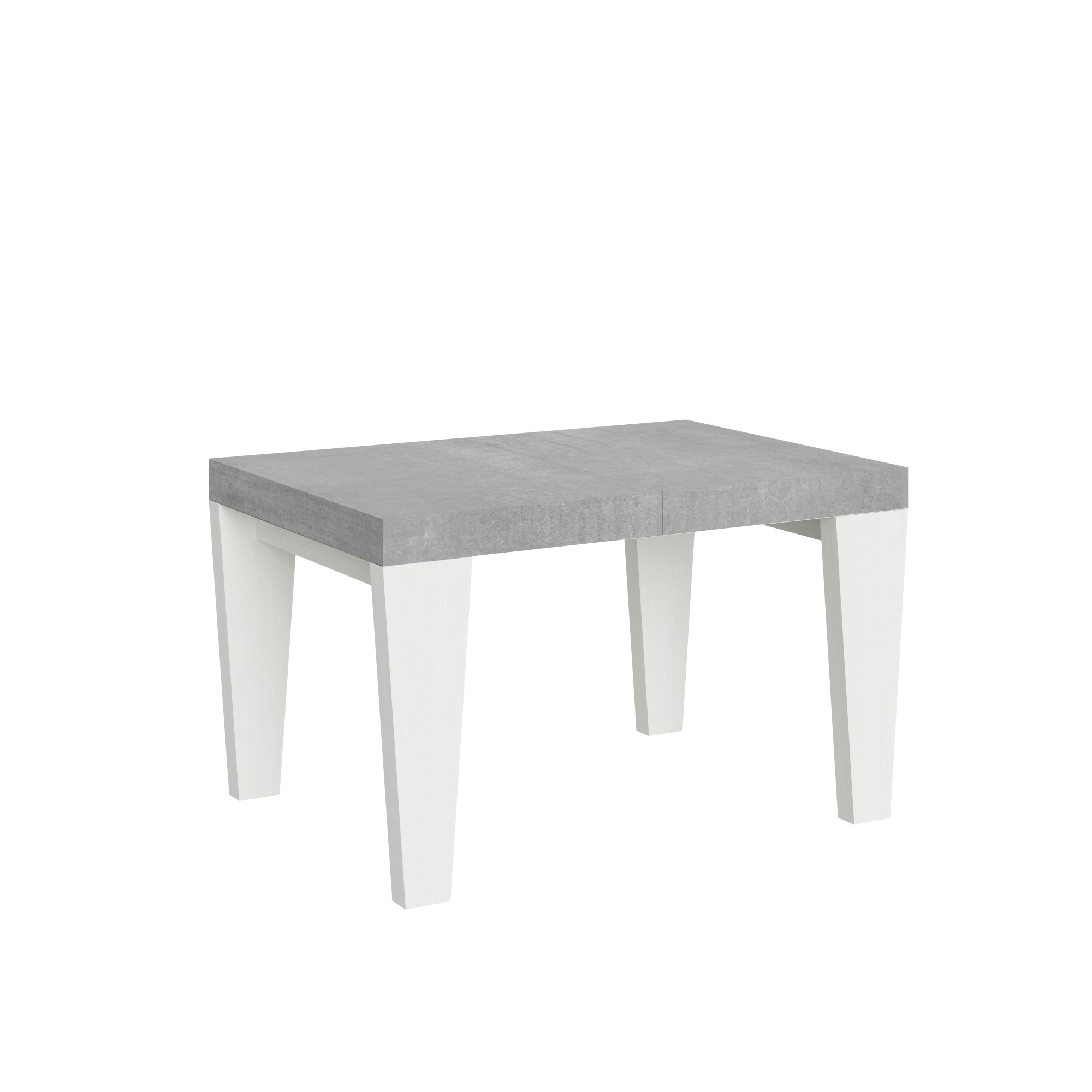 Itamoby Tavolo Spimbo Mix Allungabile Piano Cemento Gambe Bianco Frassino 90×130 Allungato 390 shopping online