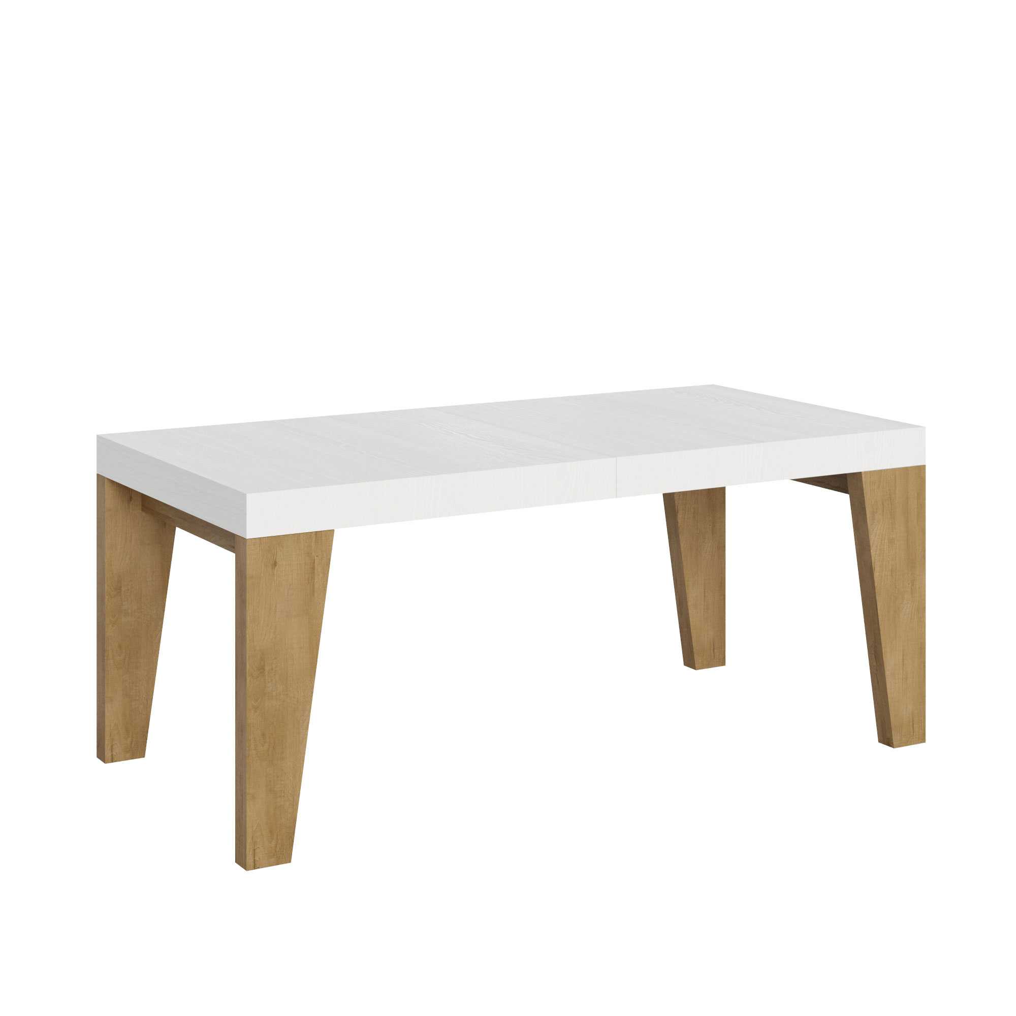 Itamoby Tavolo Naxy Mix Allungabile Piano Bianco Frassino Gambe Quercia Natura 90×180 Allungato 284 shopping online