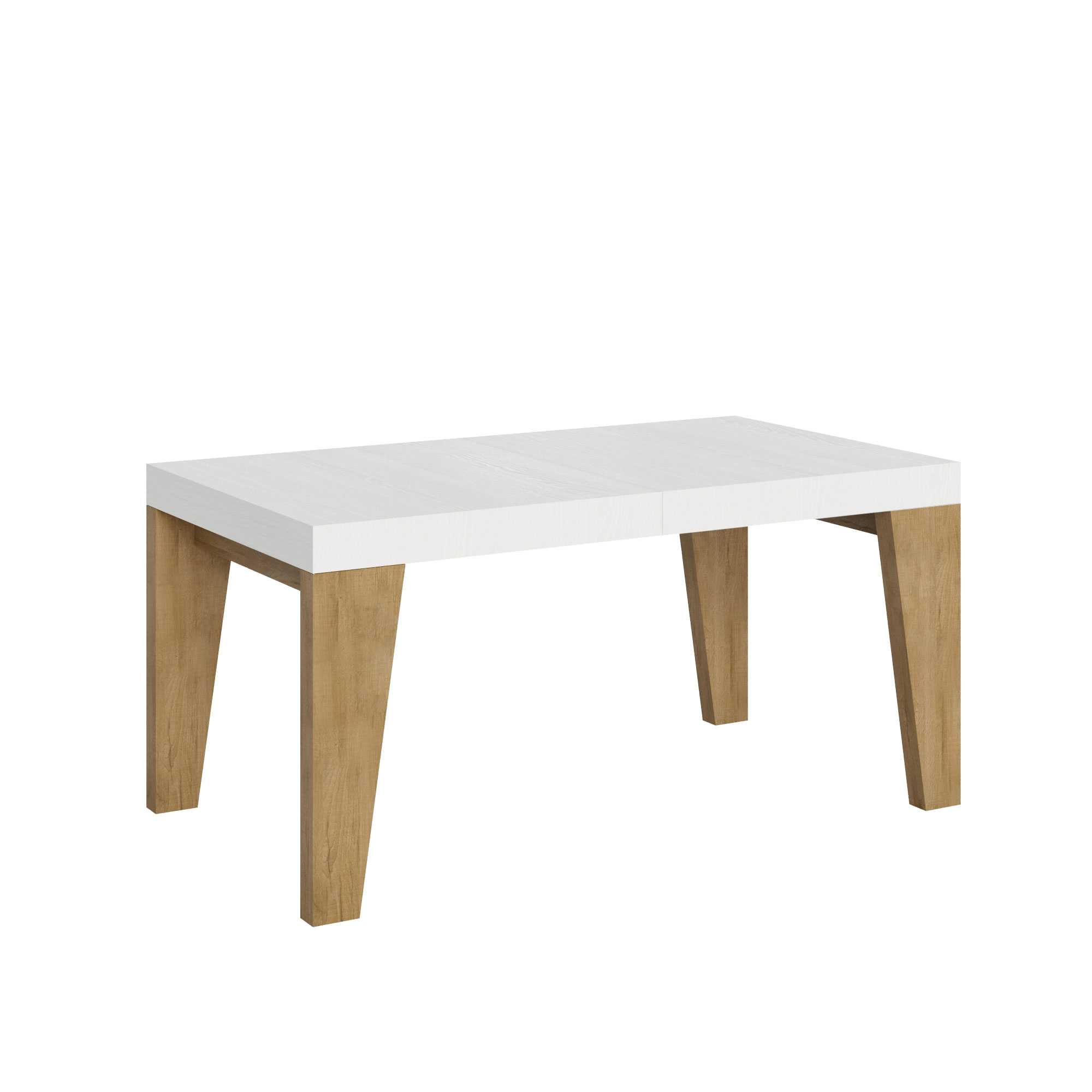 Itamoby Tavolo Naxy Mix Allungabile Piano Bianco Frassino Gambe Quercia Natura 90×160 Allungato 264 shopping online