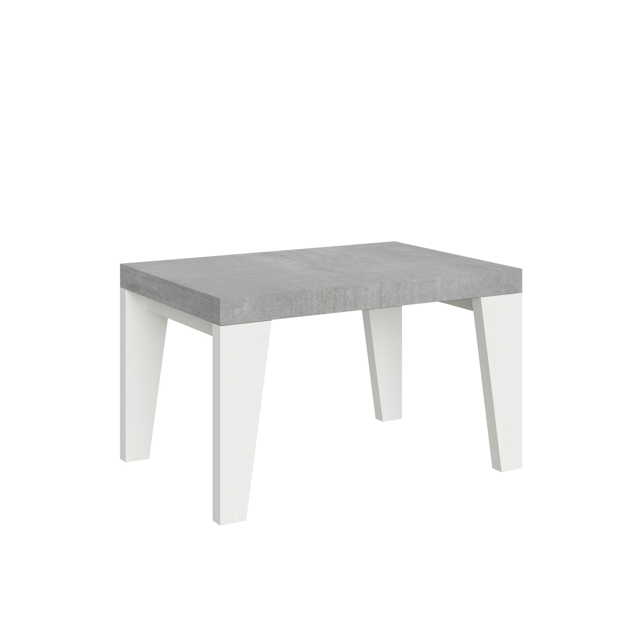 Itamoby Tavolo Naxy Mix Allungabile Piano Cemento Gambe Bianco Frassino 90×130 Allungato 390 shopping online