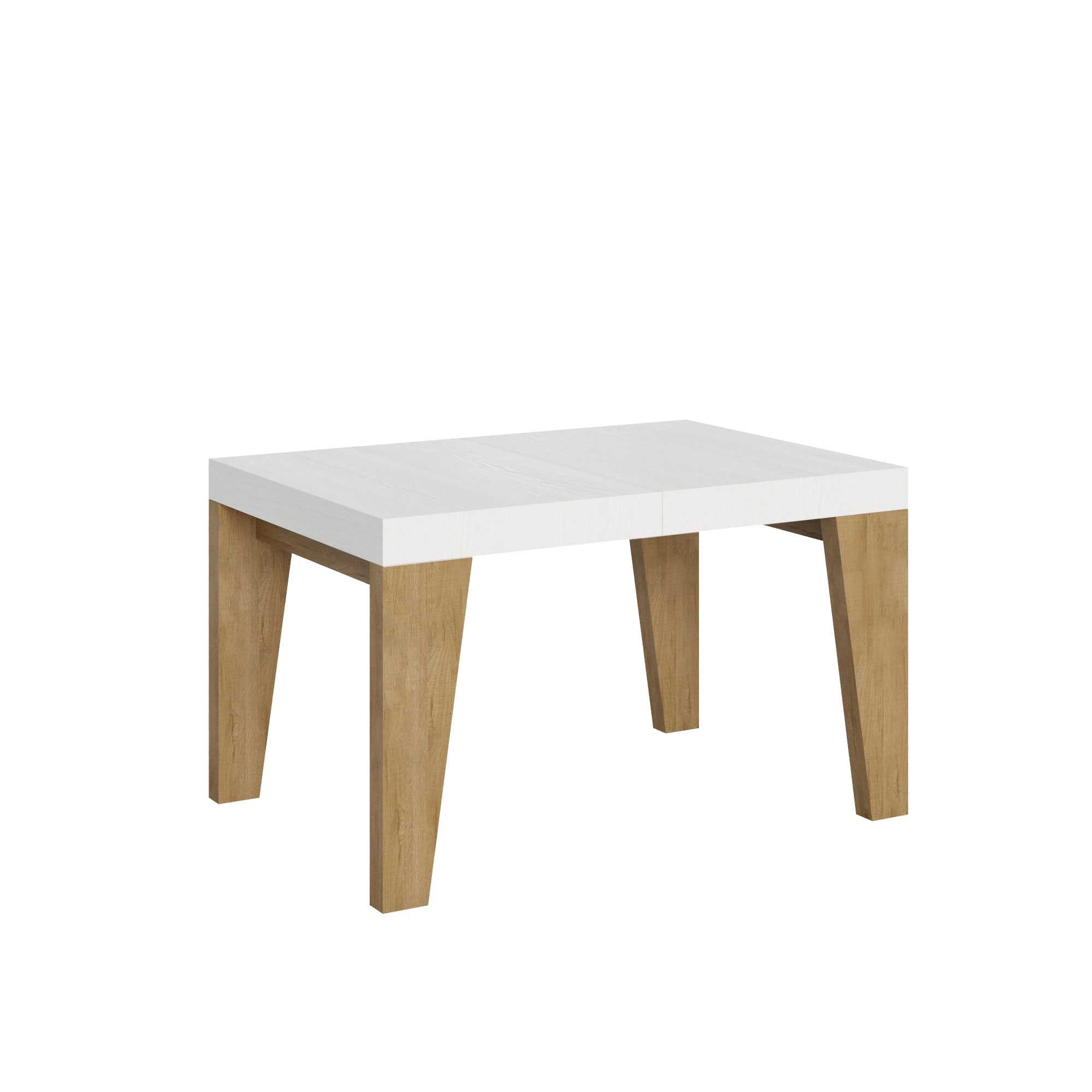 Itamoby Tavolo Naxy Mix Allungabile Piano Bianco Frassino Gambe Quercia Natura 90×130 Allungato 390 shopping online