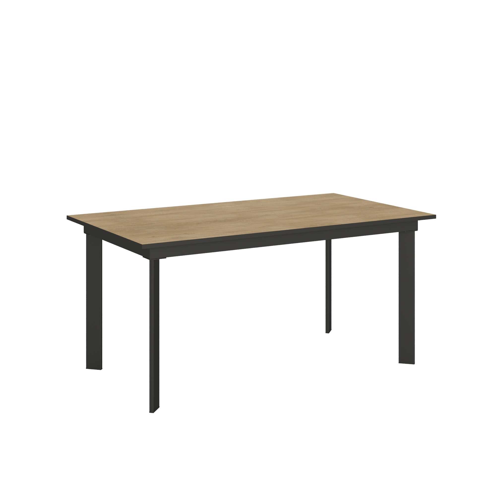 Itamoby Tavolo Cumar piano Quercia Natura 90×160 + 60 telaio Antracite shopping online