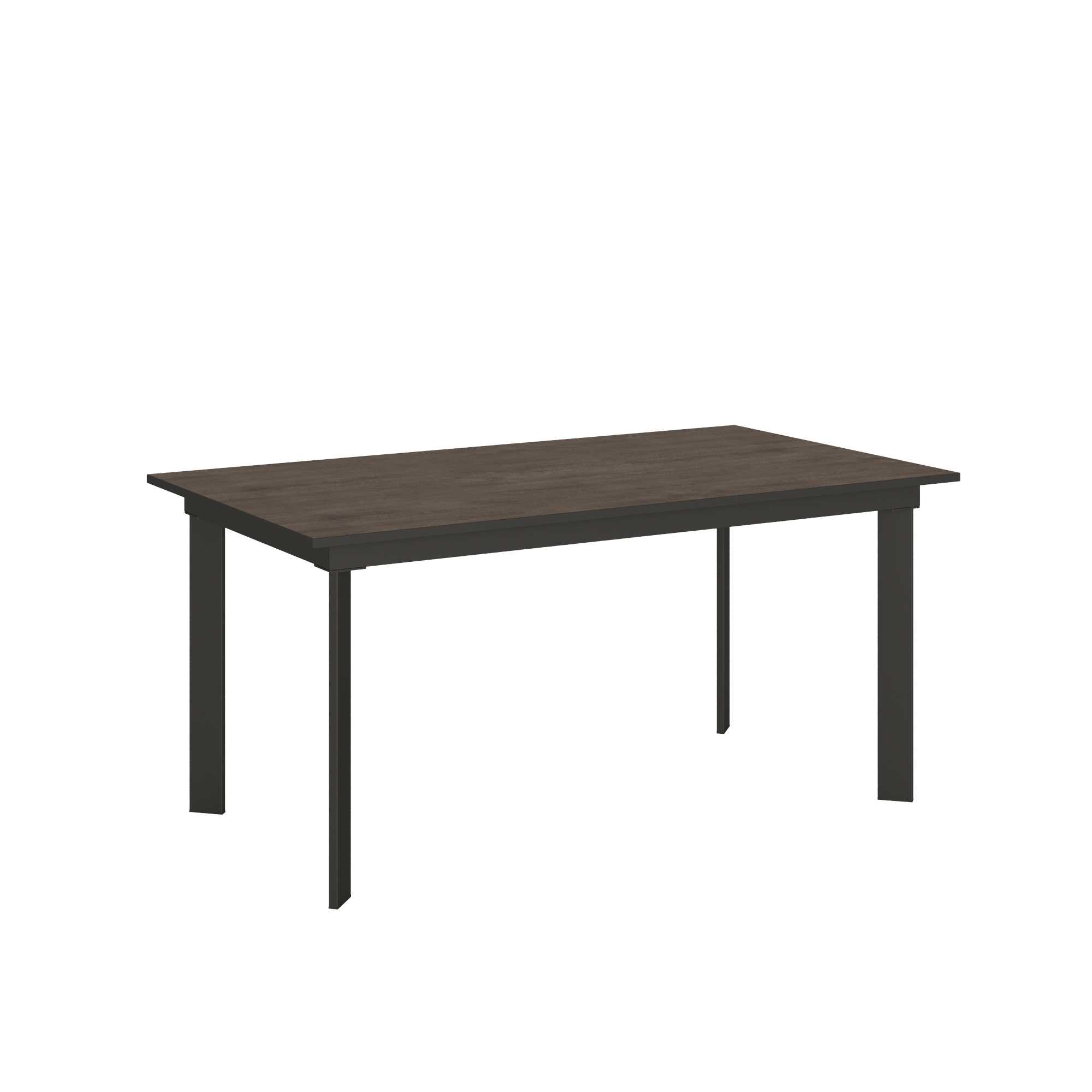 Itamoby Tavolo Cumar piano Noce 90×160 + 60 telaio Antracite shopping online