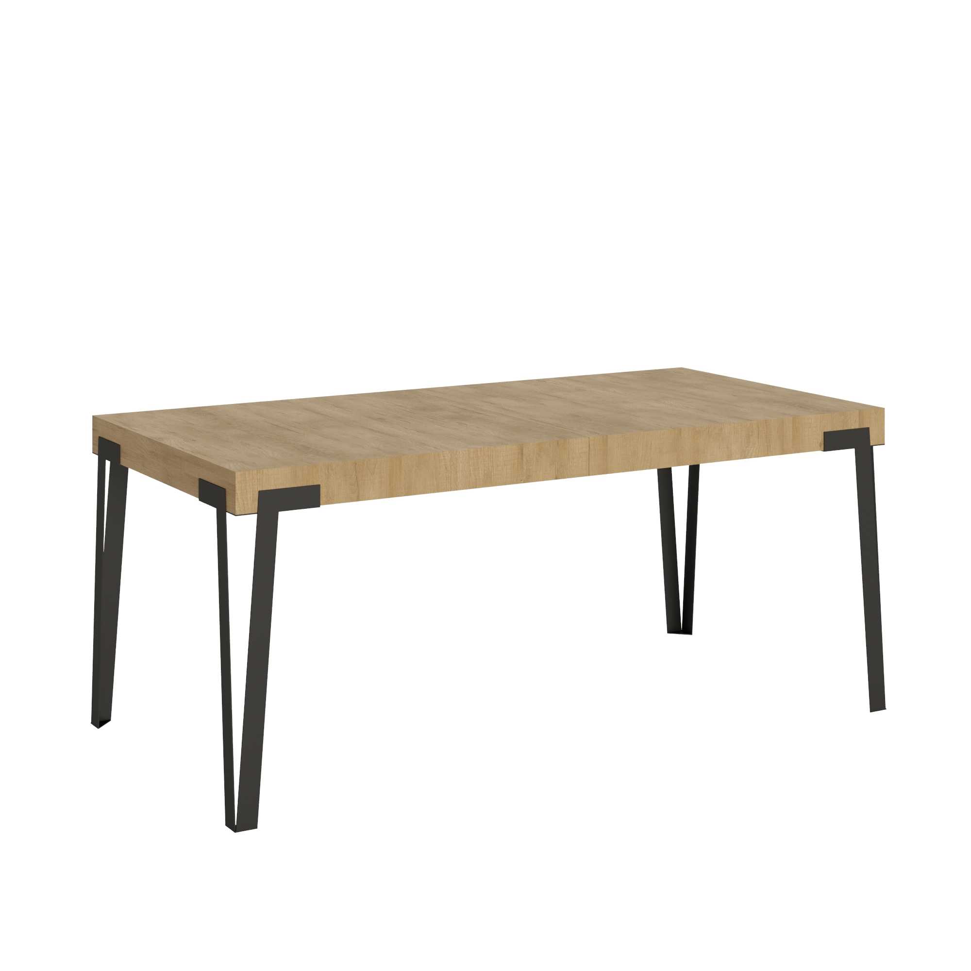 Itamoby Tavolo Rio Allungabile piano Quercia Natura 90×180 Allungato 284 telaio Antracite shopping online