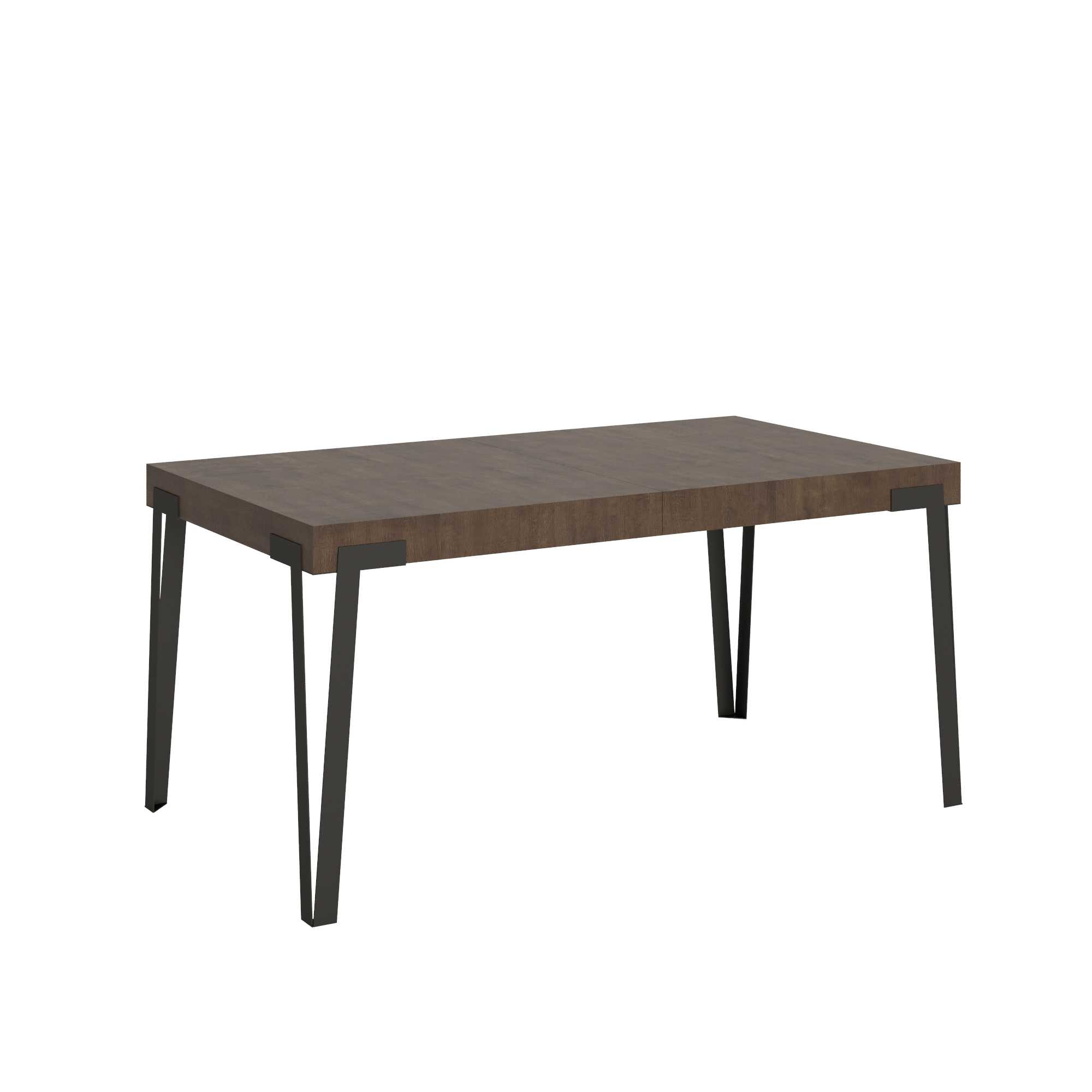 Itamoby Tavolo Rio Allungabile piano Noce 90×160 Allungato 264 telaio Antracite shopping online