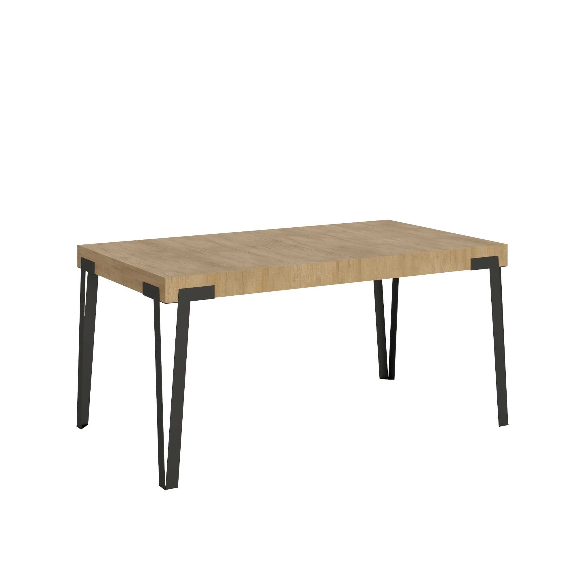 Itamoby Tavolo Rio Allungabile piano Quercia Natura 90×160 Allungato 264 telaio Antracite shopping online