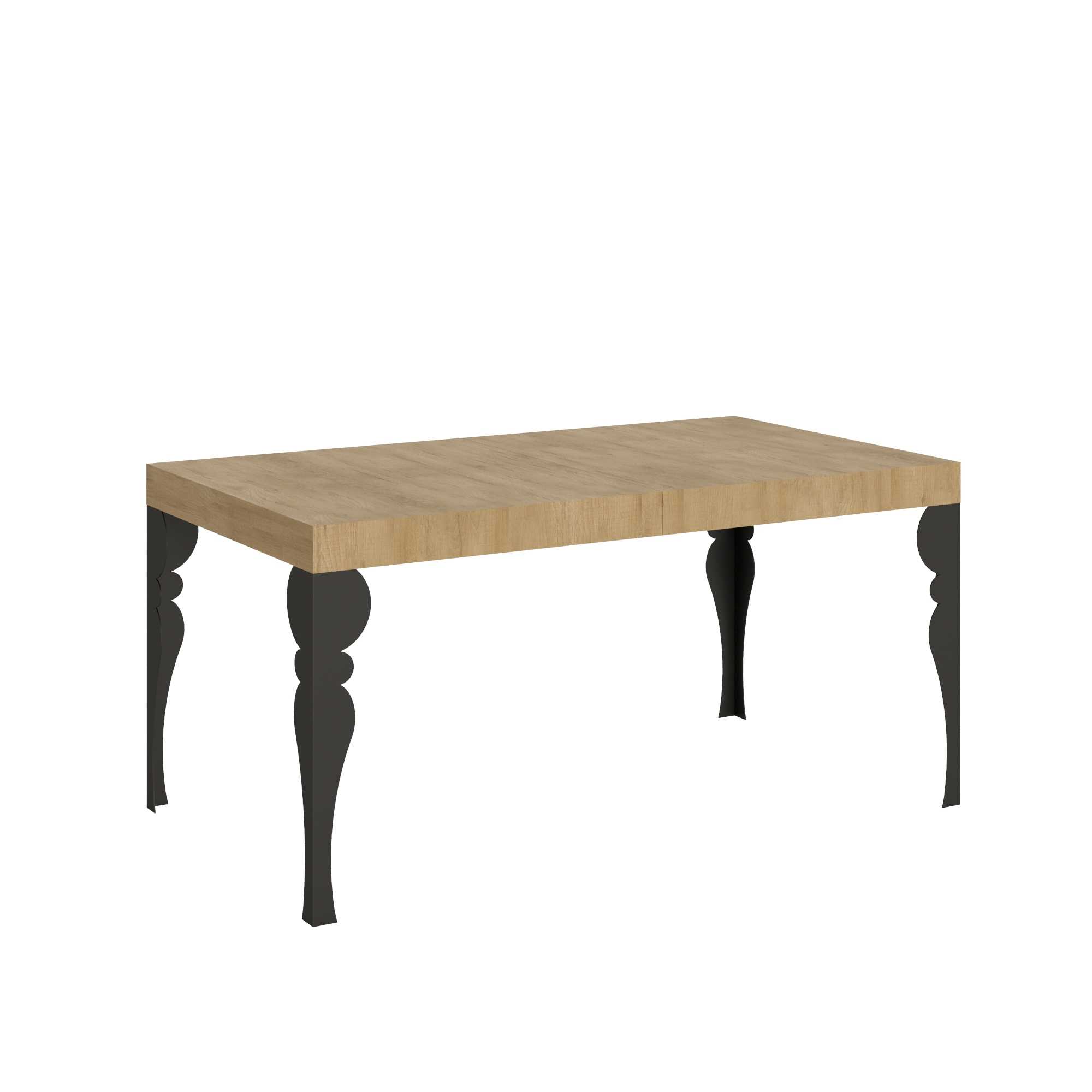 Itamoby Tavolo Paxon Allungabile piano Quercia Natura 90×160 Allungato 264 telaio Antracite shopping online