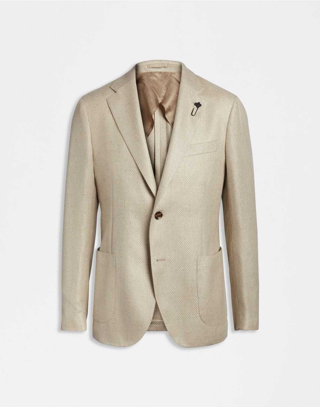 Lardini Giacca special line beige monopetto in cashmere e seta shopping online