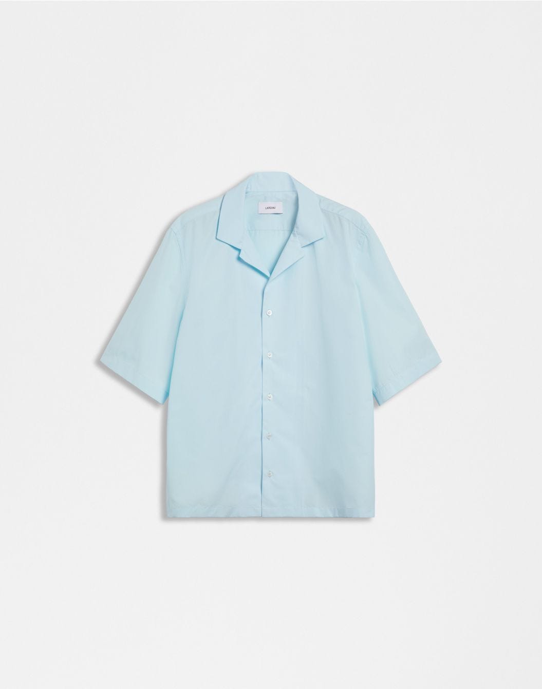 Lardini Camicia azzurra in popeline soft touch shopping online