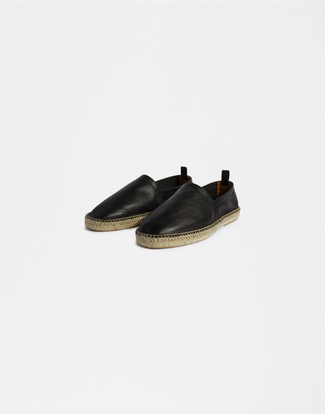 Lardini Espadrillas in vitello scamosciato semilucido nero shopping online