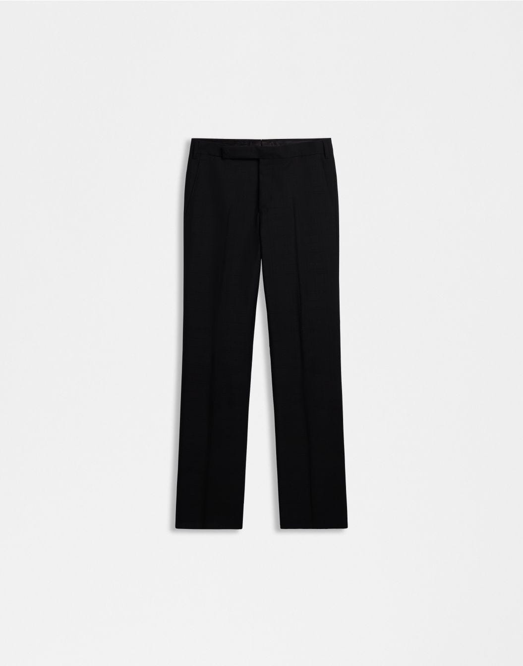 Lardini Pantalone nero attitude in lana e mohair shopping online