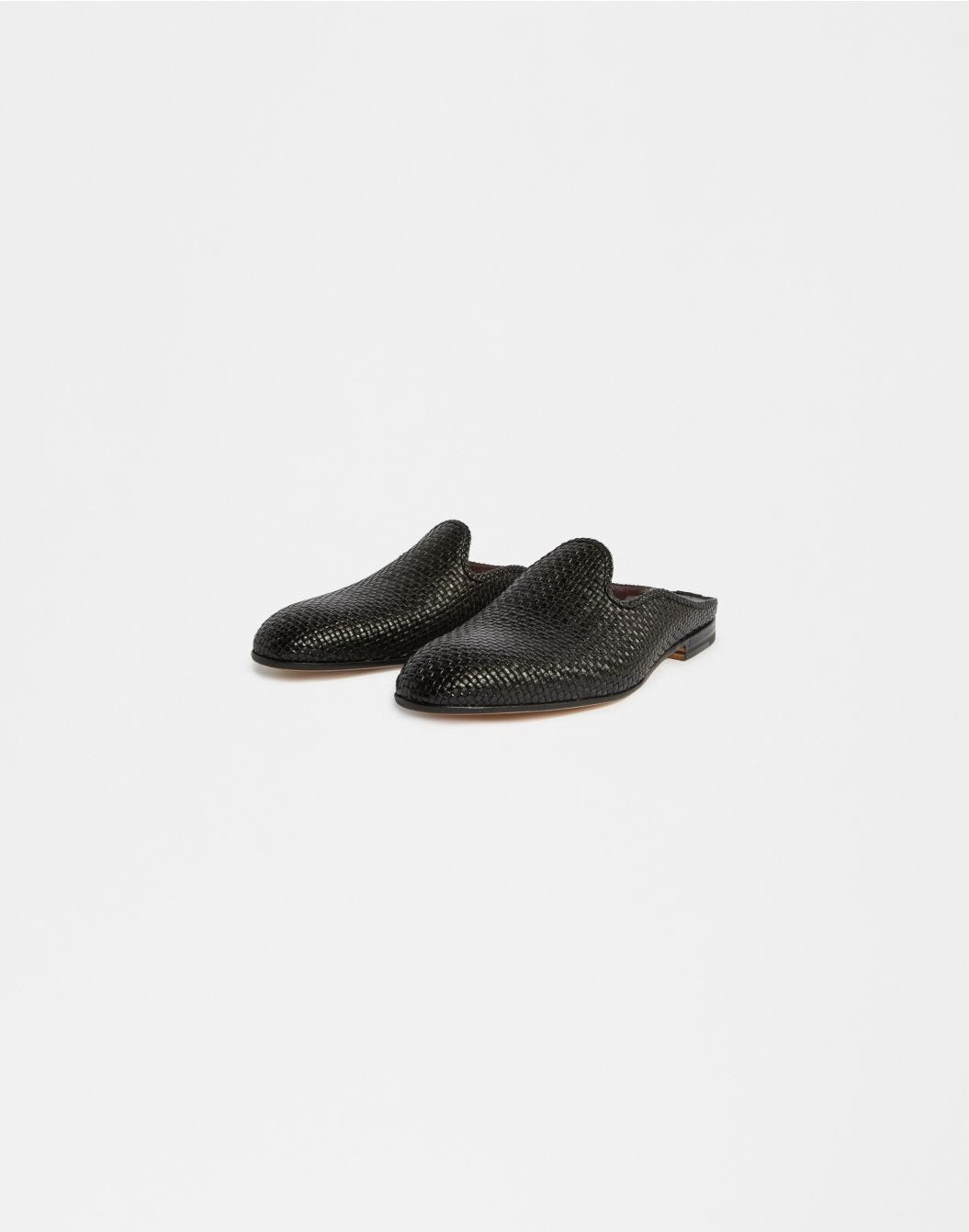 Lardini Mules in pelle di capra intrecciata shopping online