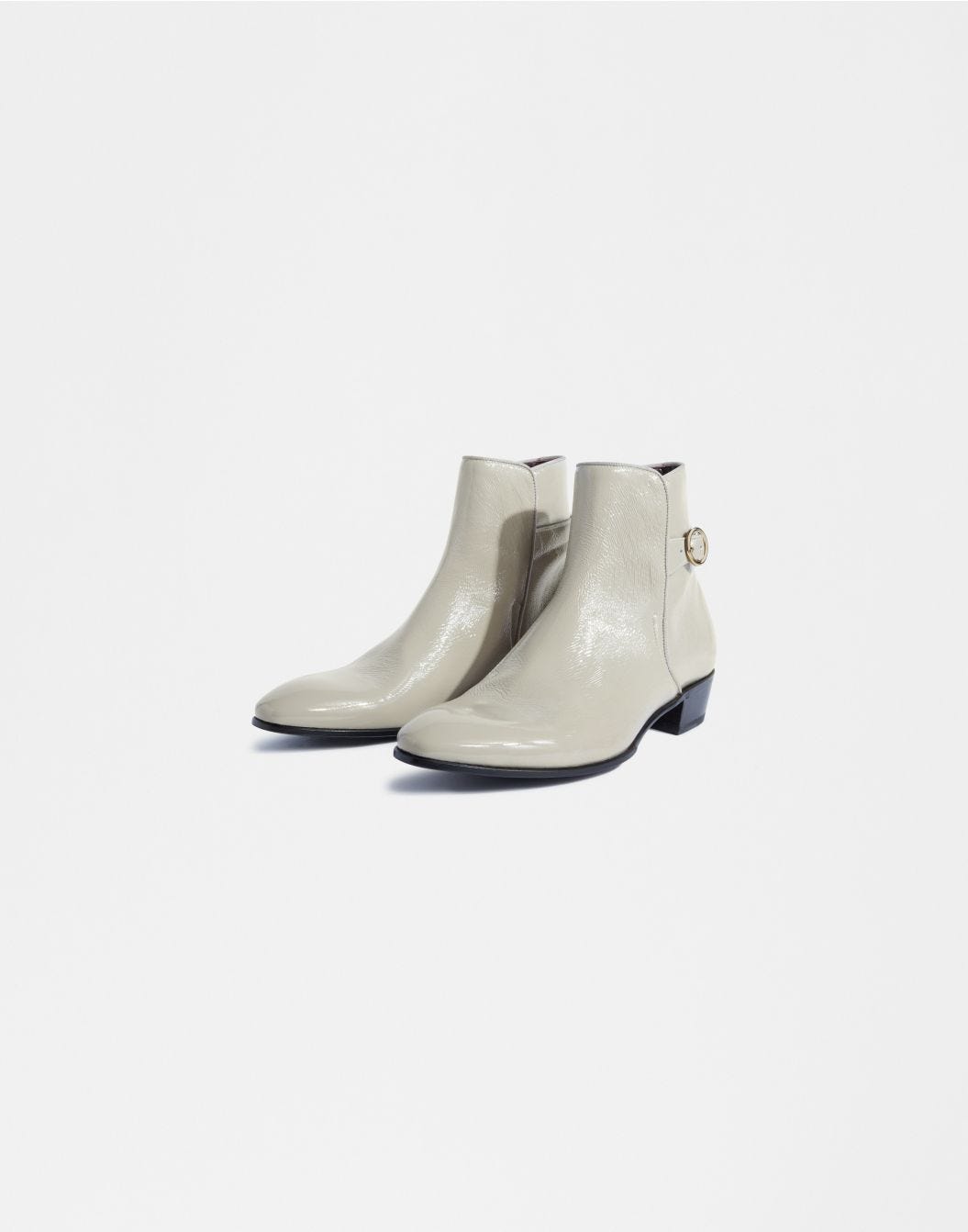 Lardini Stivaletto bianco in pelle naplack shopping online