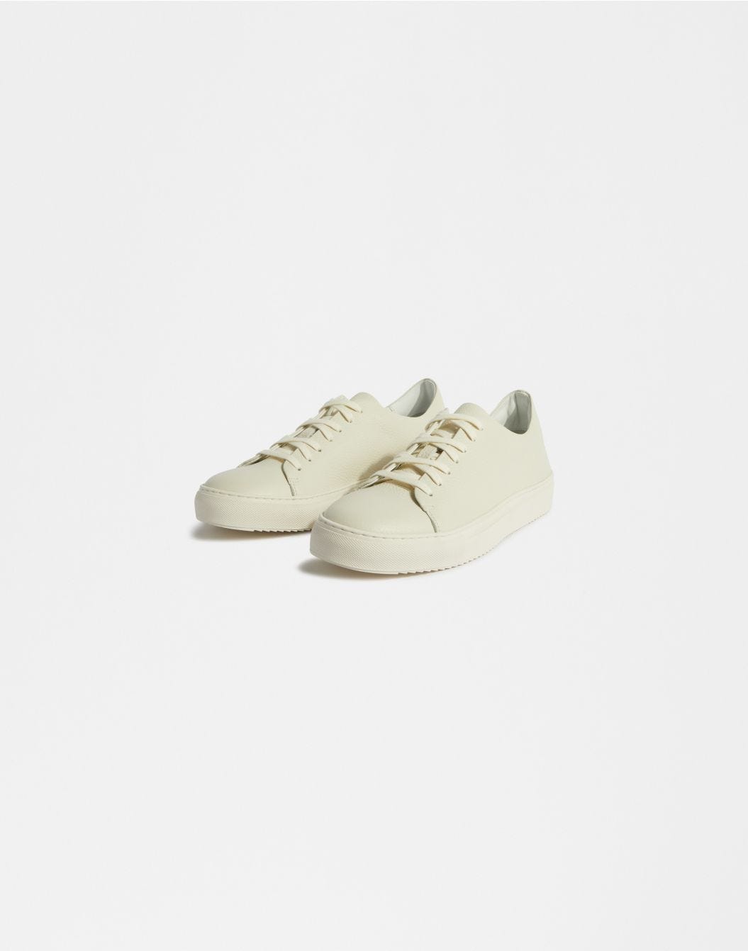 Lardini Sneaker bassa in pelle di vitello panna shopping online