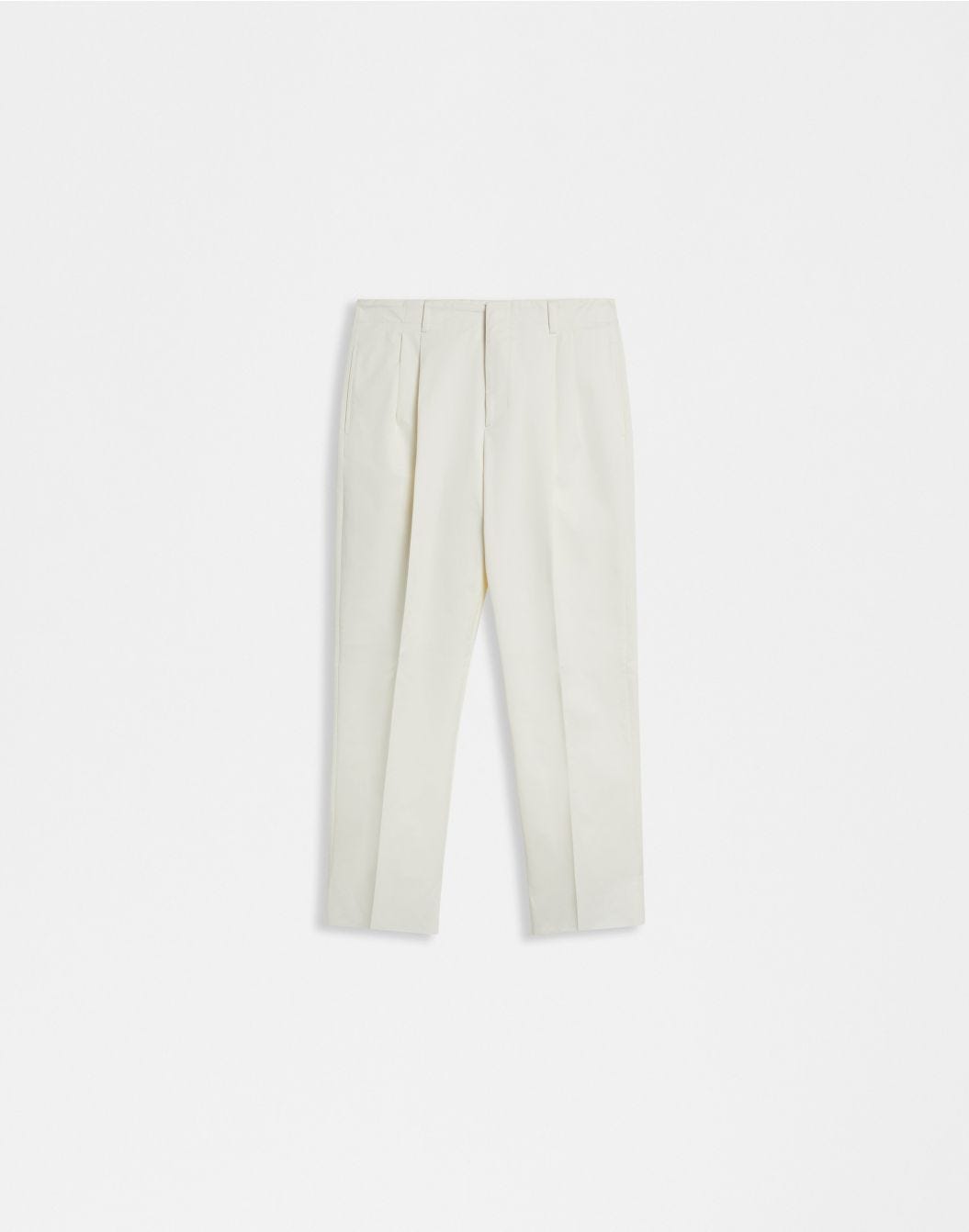 Lardini Pantalone beige in drill di cotone stretch shopping online