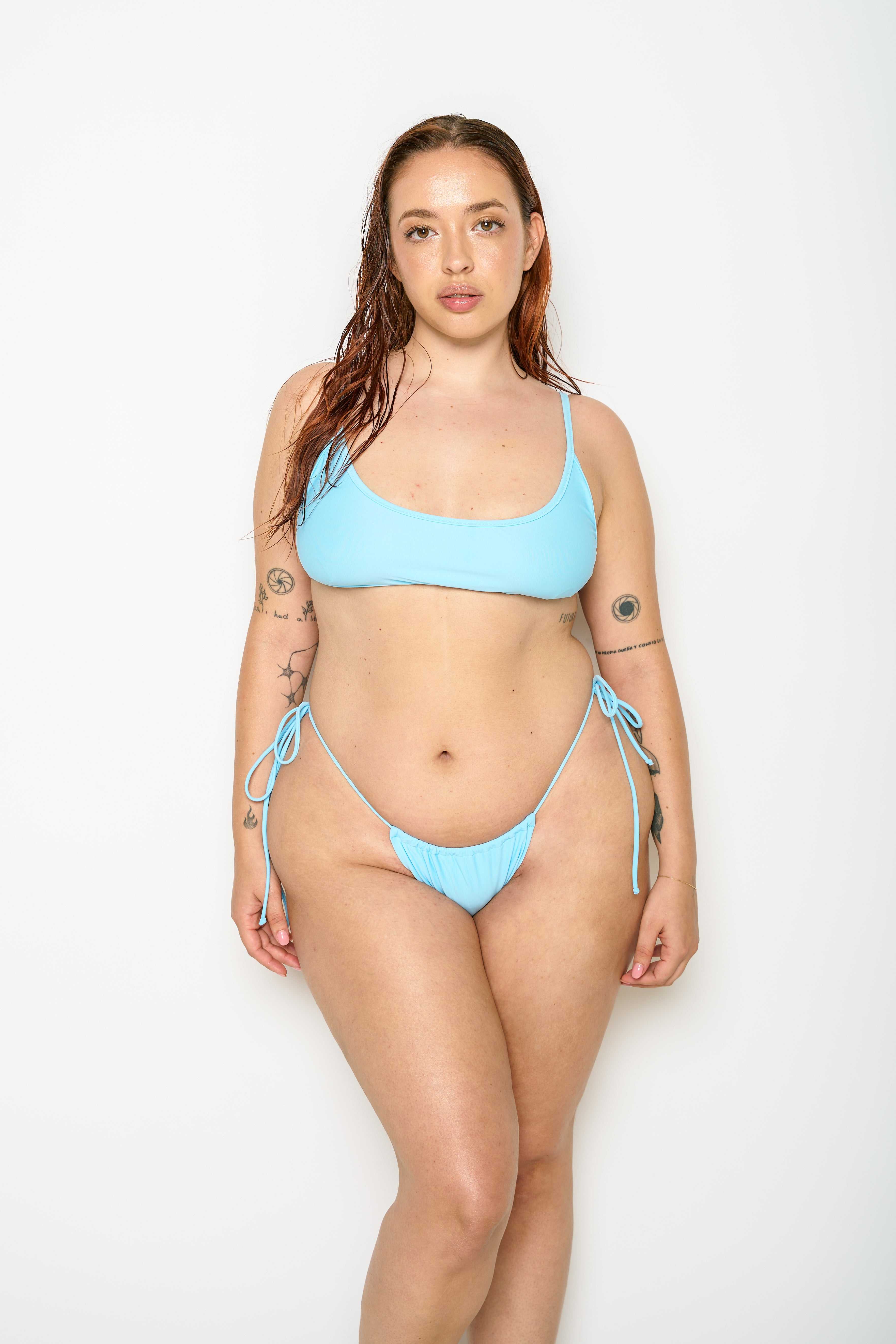 Not After Ten SKY BLUE BRALETTE BIKINI TOP shopping online