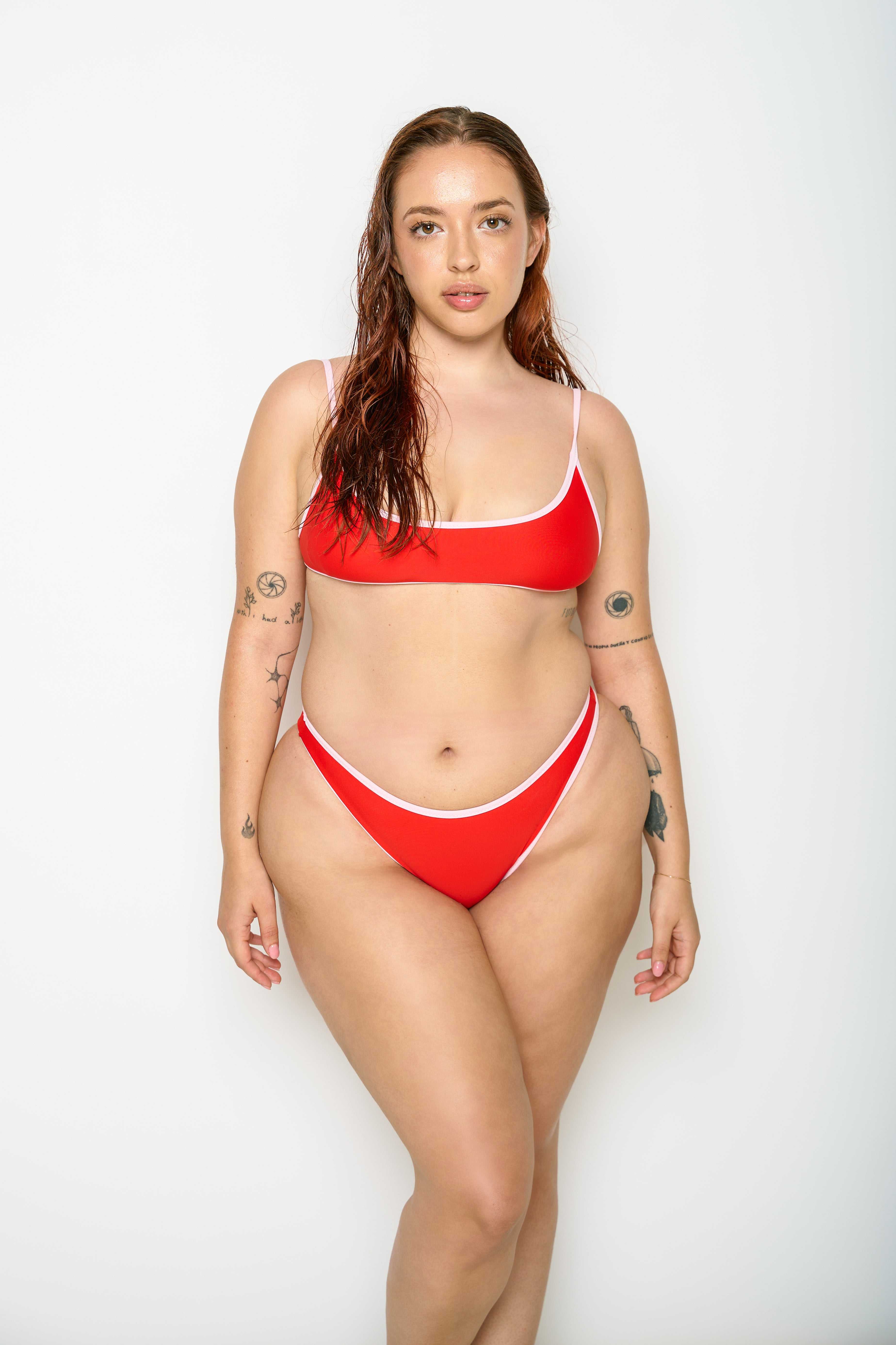 Not After Ten RED BRALETTE BIKINI TOP shopping online