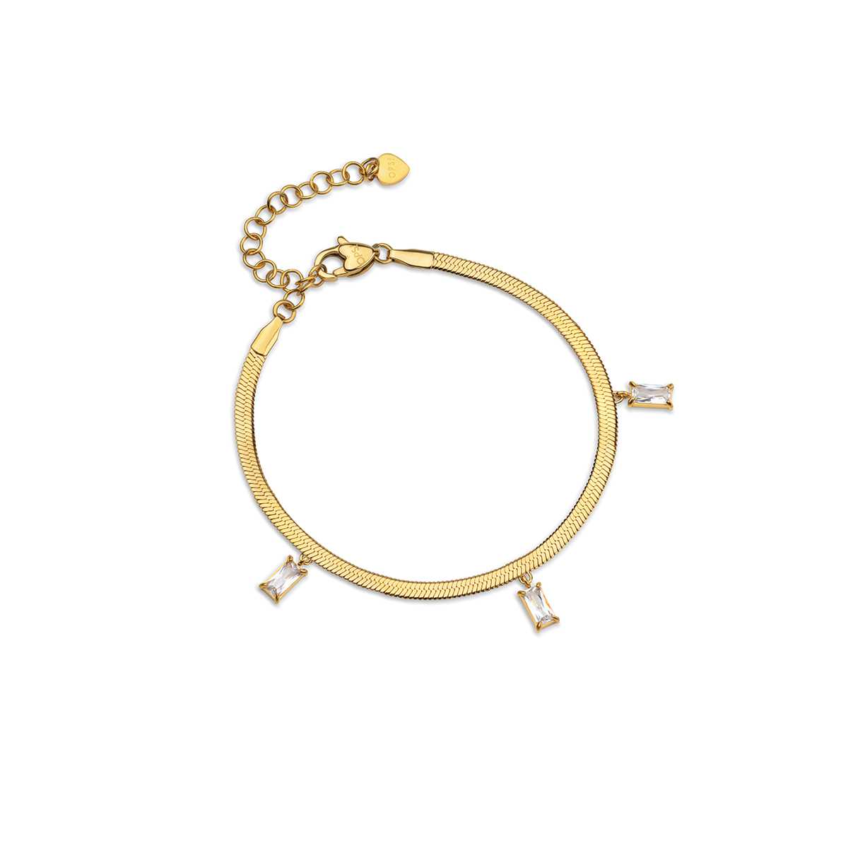 Opsobjects FABLE CRYSTAL bracciale con pietre pendenti shopping online