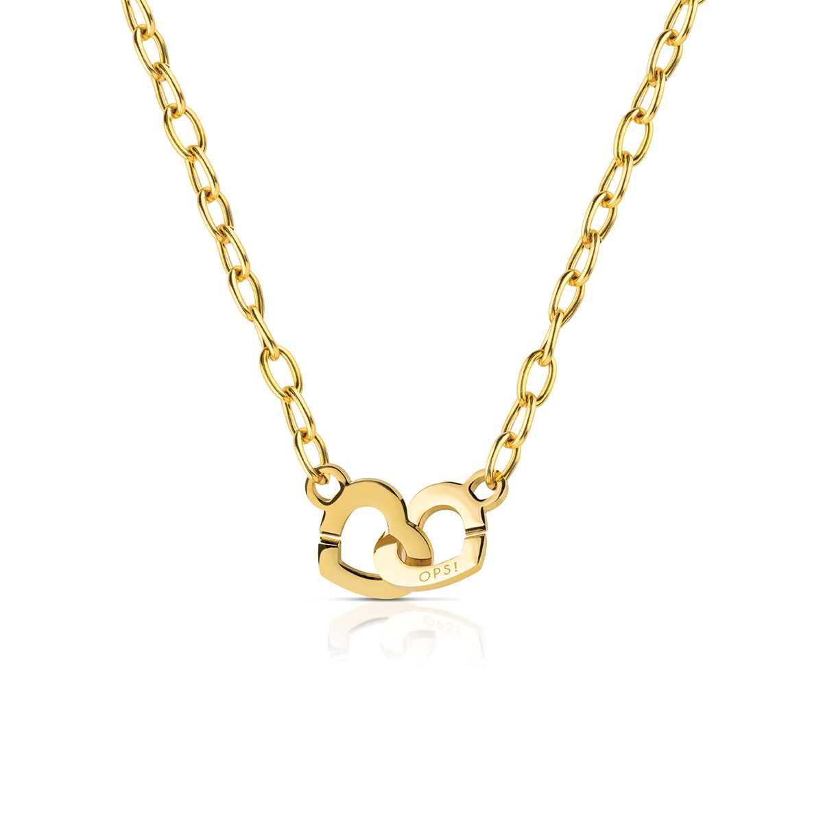 Opsobjects ENDLESS LOVE collana con chiusura con cuori (large) shopping online