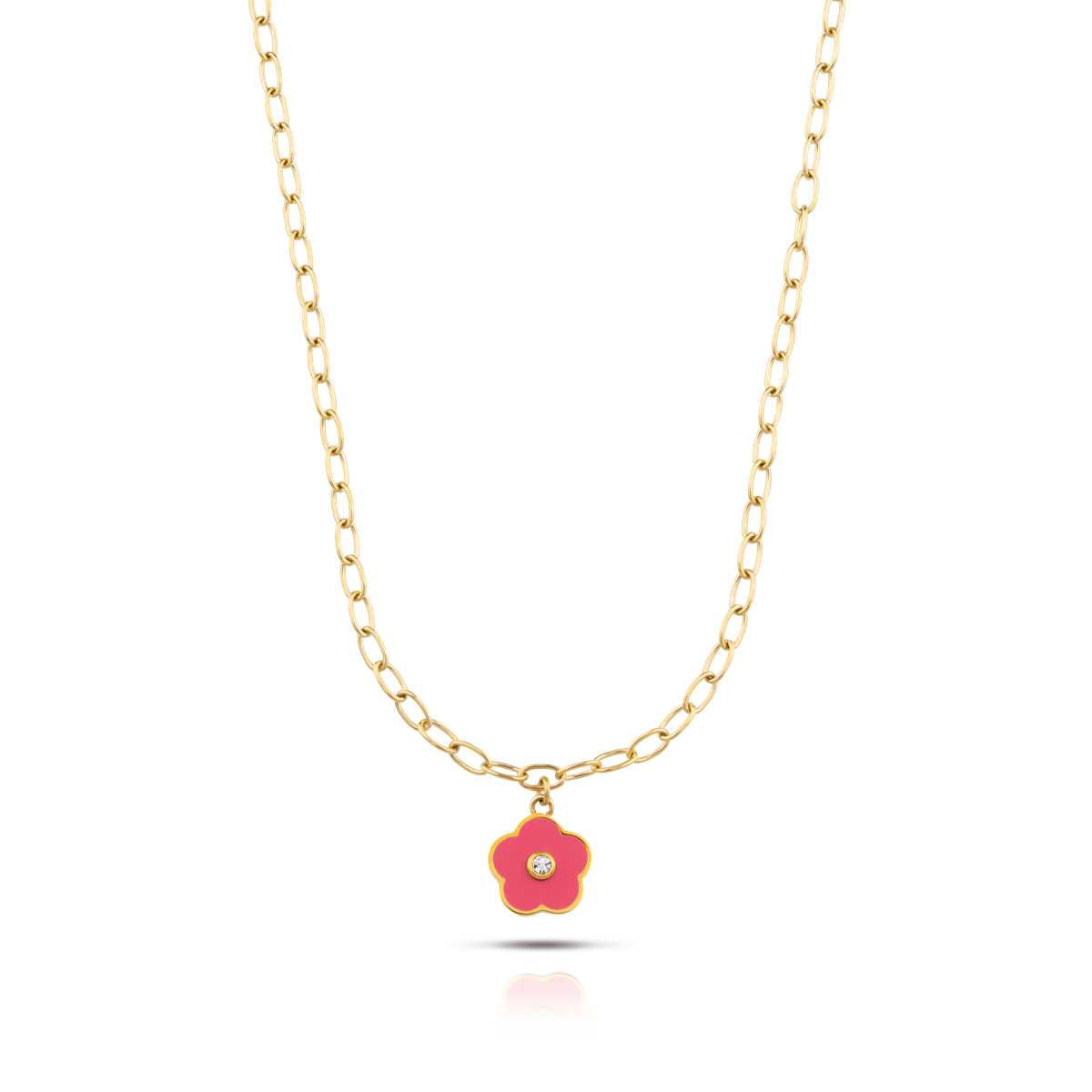 Opsobjects BLOOM collana pendente fiore smaltato shopping online