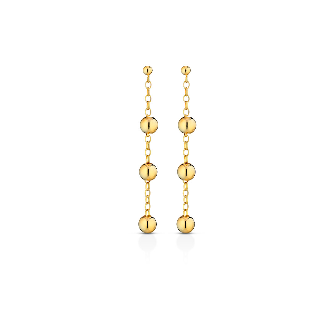 Opsobjects MARGARET orecchini pendente in oro giallo con sfere shopping online