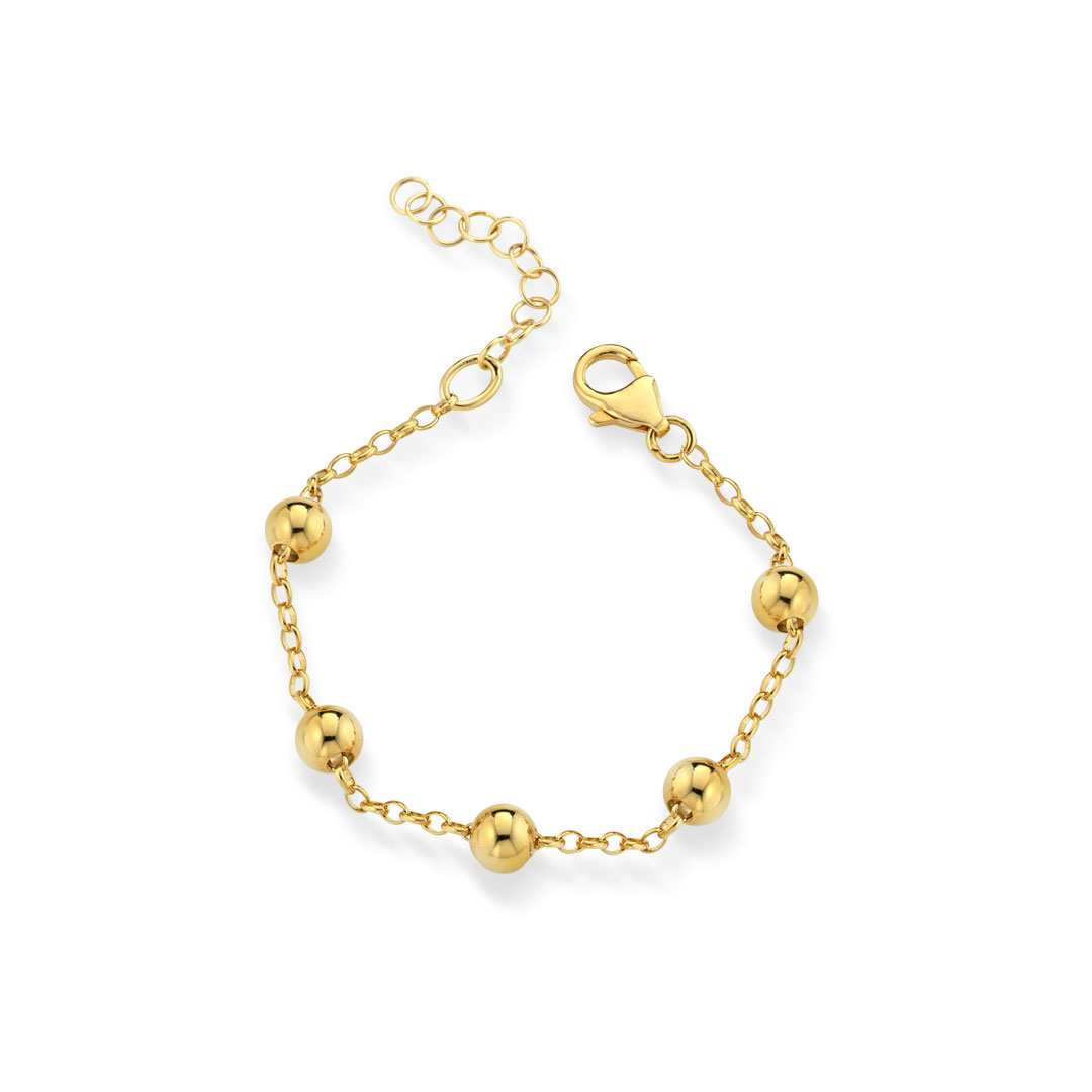 Opsobjects MARGARET bracciale oro giallo con sfere shopping online