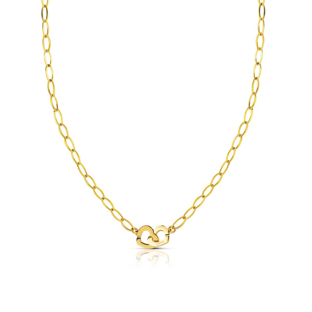 Opsobjects ENDLESS LOVE collana con chiusura con cuori (small) shopping online